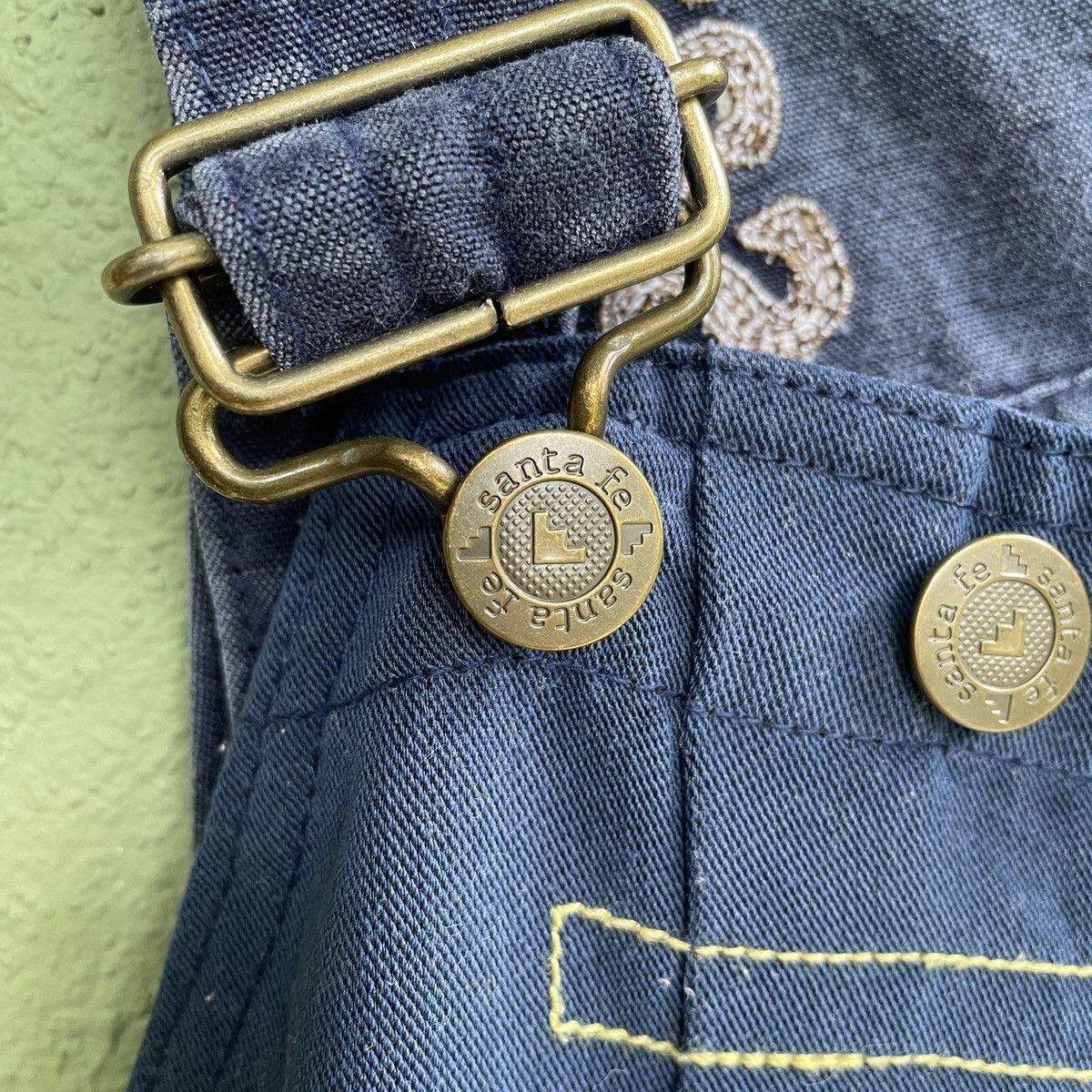 Japanese Brand Vintage SANTAFE 7 Pocket Overall Workwear Vintage Size US 37 - 4 Thumbnail