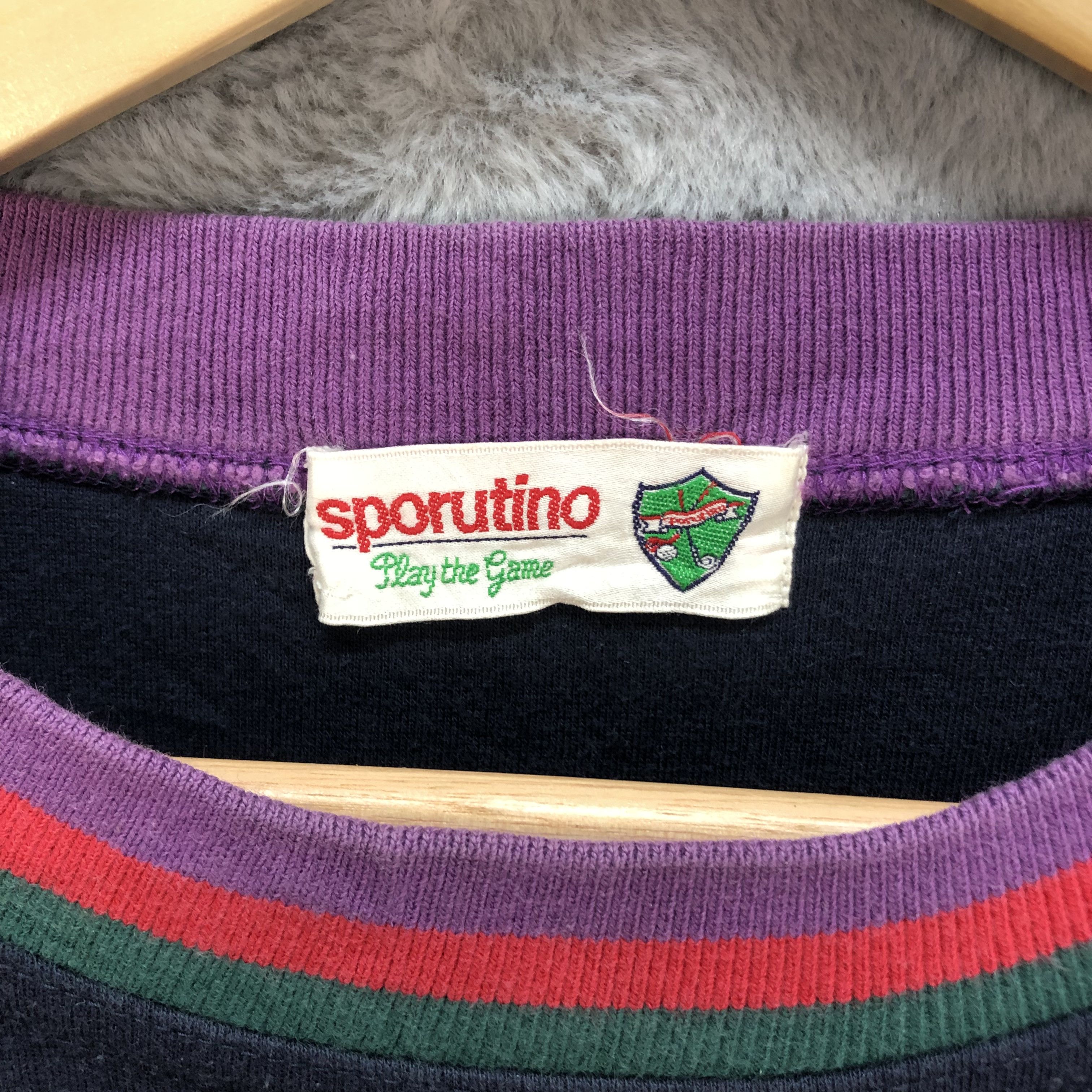 Japanese Brand Sporutino Play The Games Golfer Sweatshirts #6038-218 Size M / US 6-8 / IT 42-44 - 7 Thumbnail