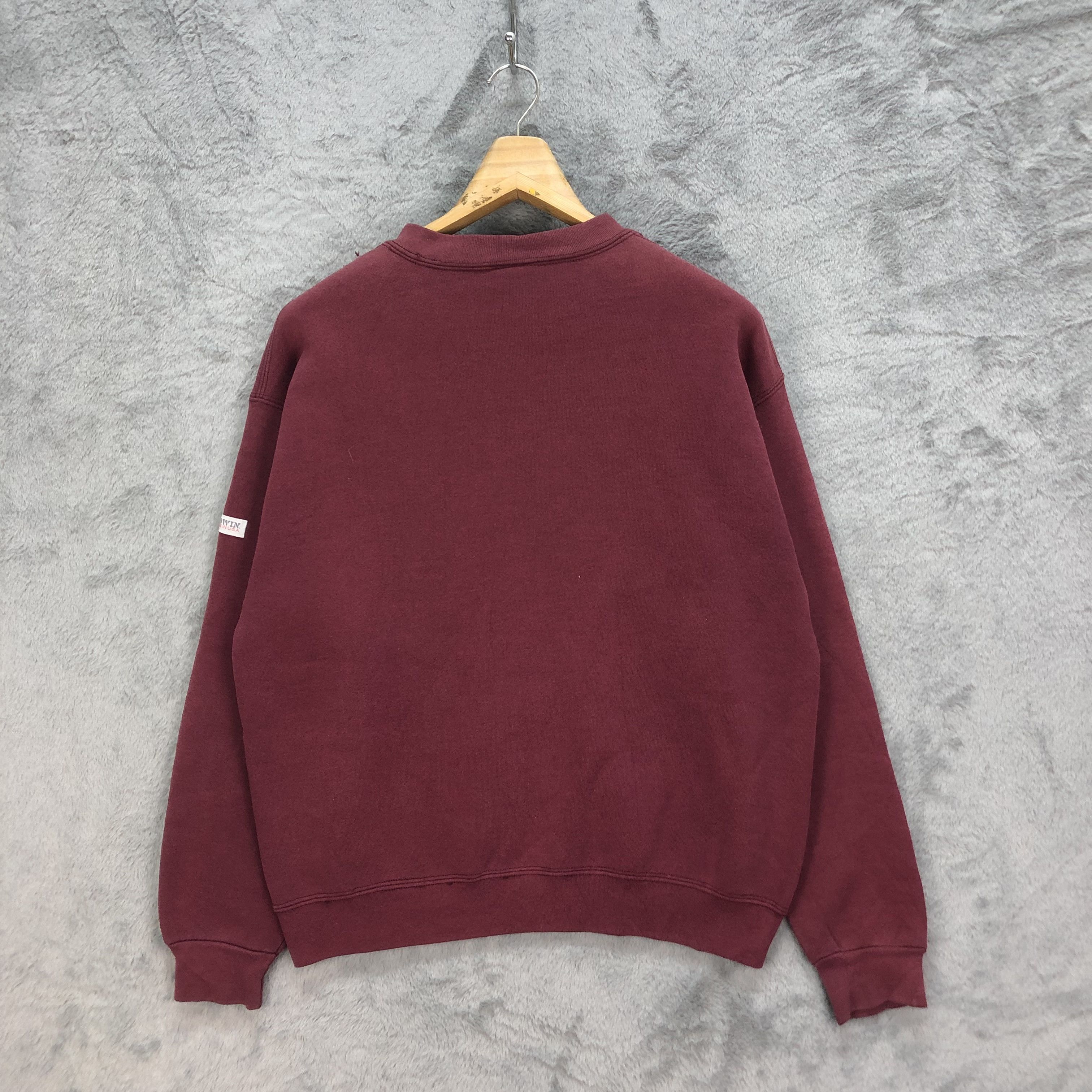 Edwin VINTAGE 90's EDWIN MADE IN USA PLAIN SWEATSHIRTS #5160-176 Size US L / EU 52-54 / 3 - 10 Thumbnail