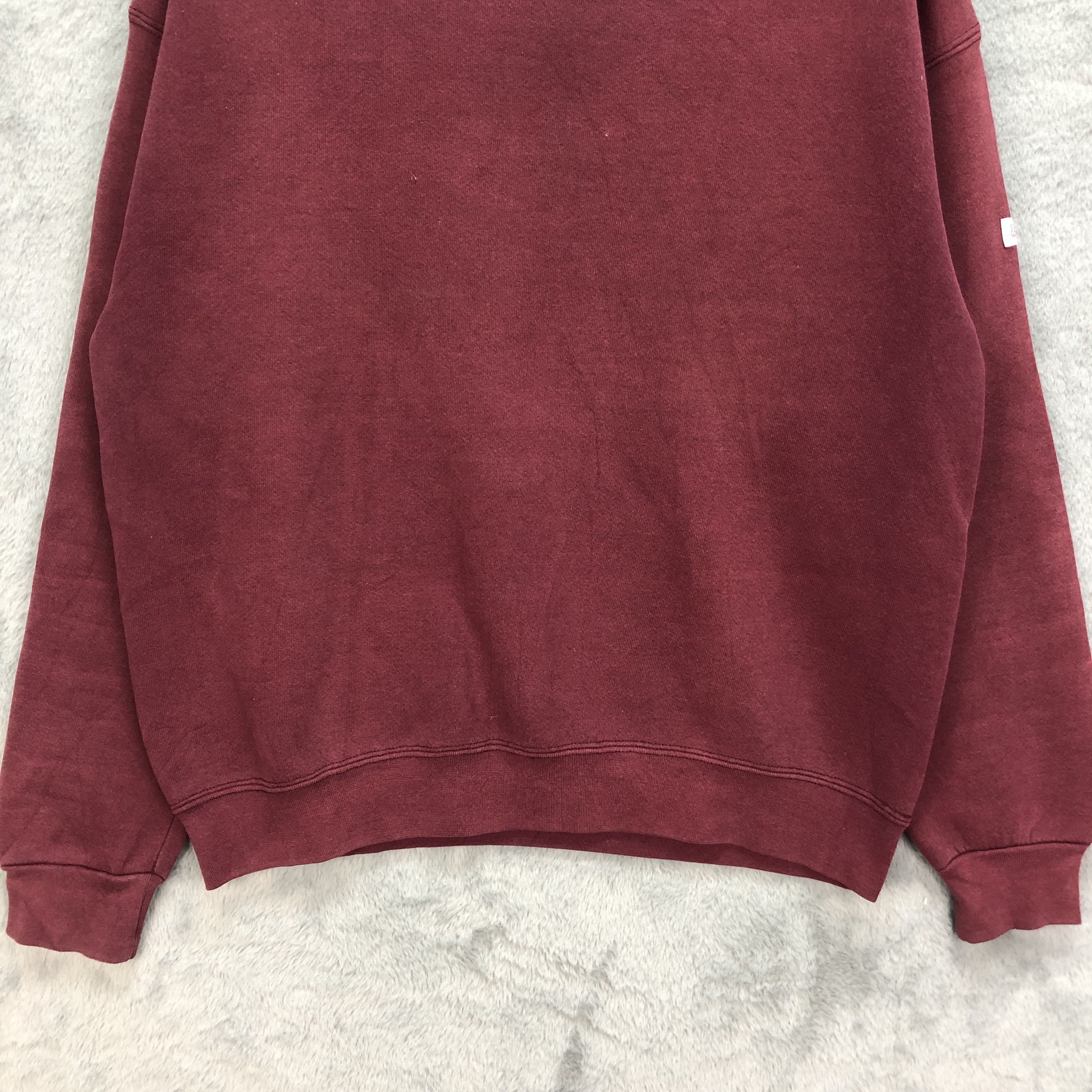 Edwin VINTAGE 90's EDWIN MADE IN USA PLAIN SWEATSHIRTS #5160-176 Size US L / EU 52-54 / 3 - 3 Thumbnail