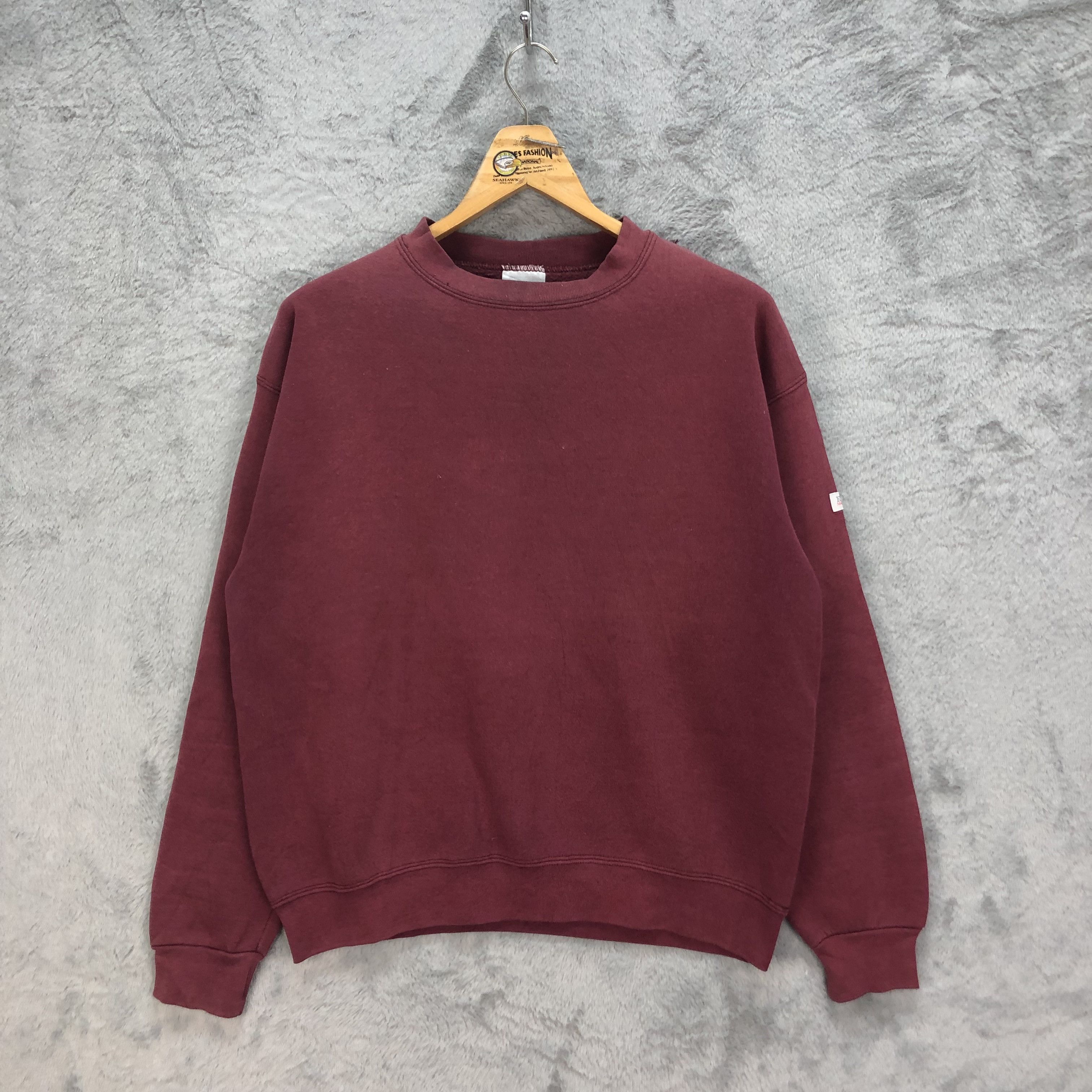 Edwin VINTAGE 90's EDWIN MADE IN USA PLAIN SWEATSHIRTS #5160-176 Size US L / EU 52-54 / 3 - 1 Thumbnail