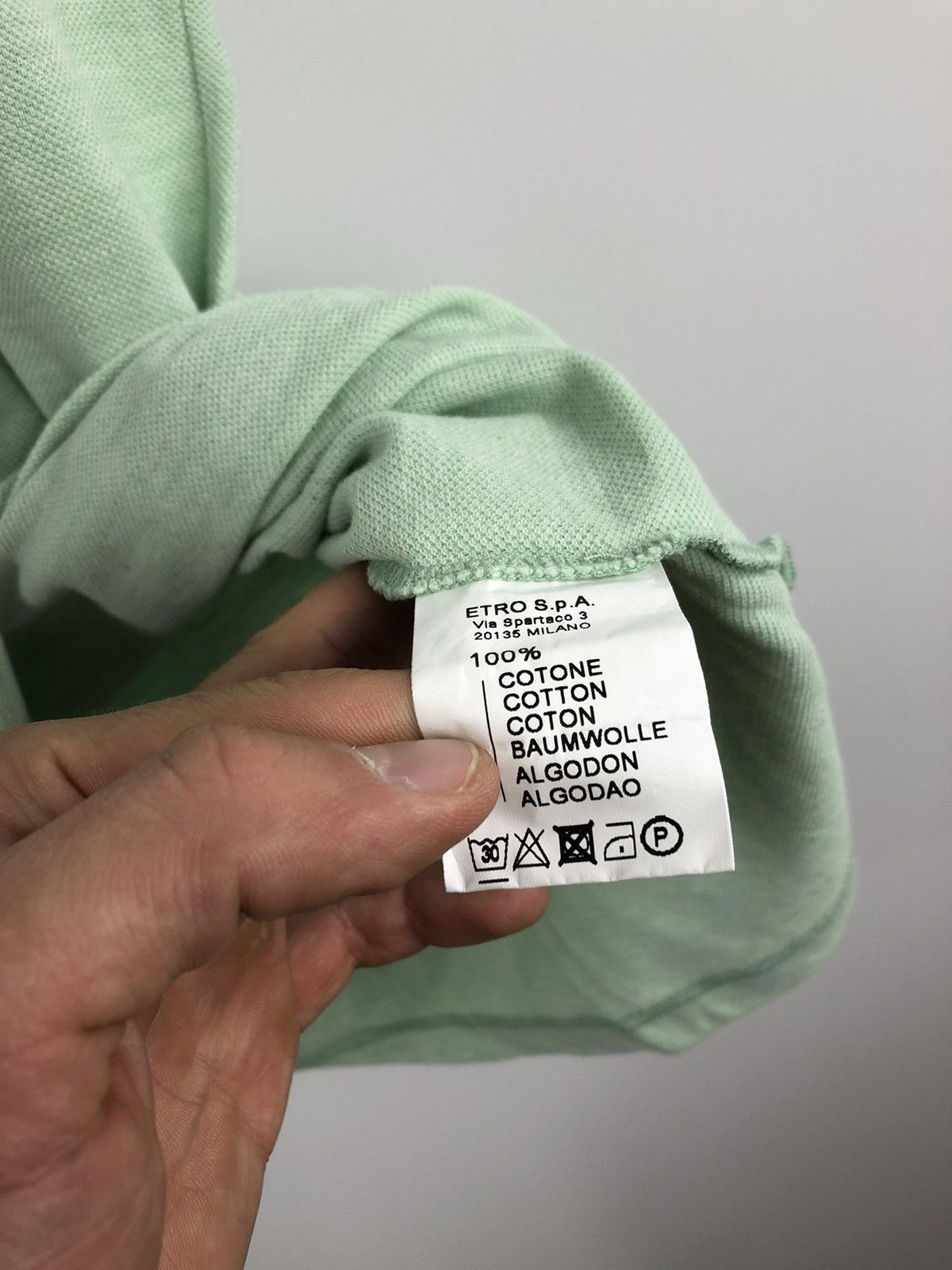 Etro × Vintage Etro Polo T-Shirt Small Embroidery Logo Green Size XL Size US XL / EU 56 / 4 - 8 Thumbnail