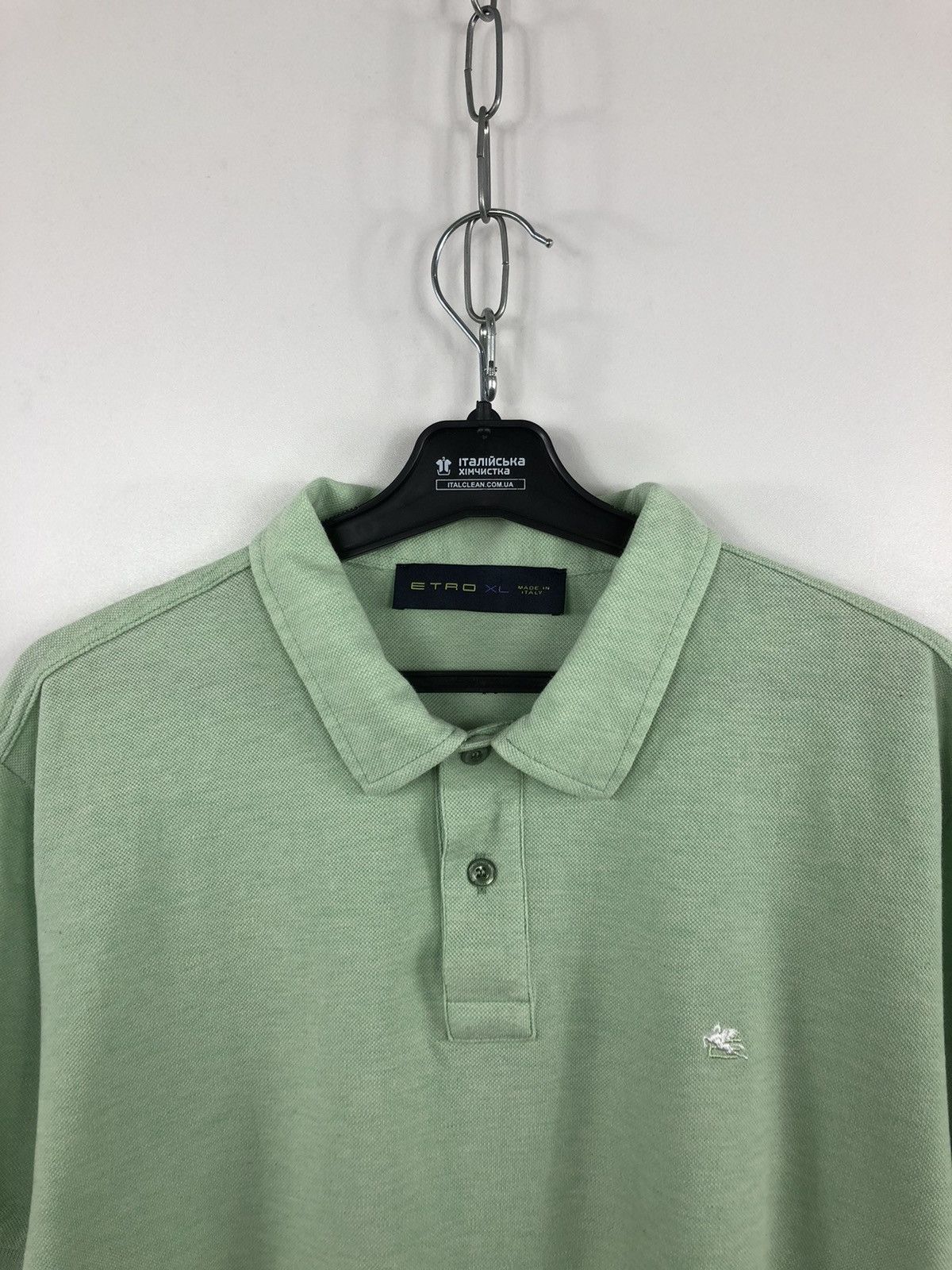 Etro × Vintage Etro Polo T-Shirt Small Embroidery Logo Green Size XL Size US XL / EU 56 / 4 - 7 Thumbnail
