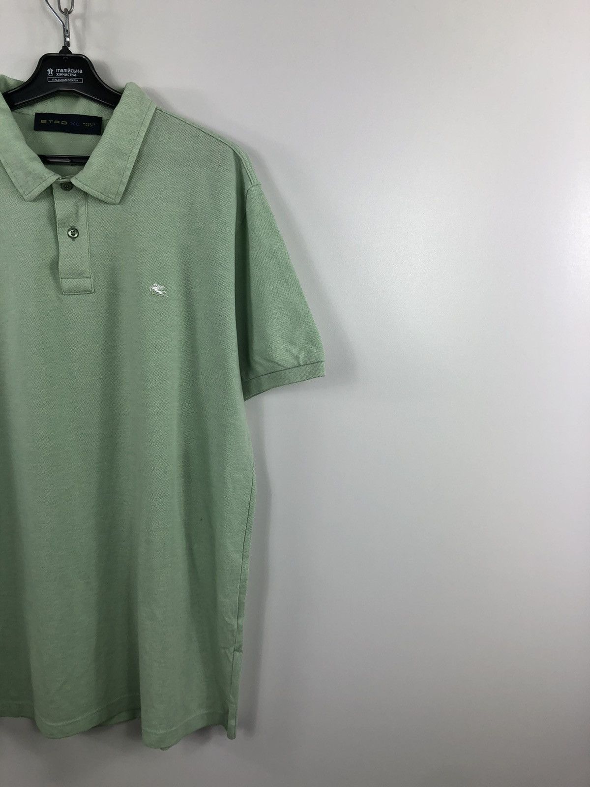 Etro × Vintage Etro Polo T-Shirt Small Embroidery Logo Green Size XL Size US XL / EU 56 / 4 - 4 Thumbnail