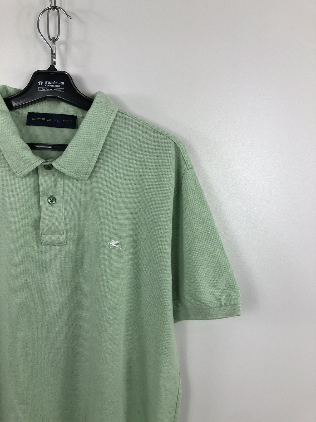 Etro × Vintage Etro Polo T-Shirt Small Embroidery Logo Green Size XL Size US XL / EU 56 / 4 - 3 Thumbnail