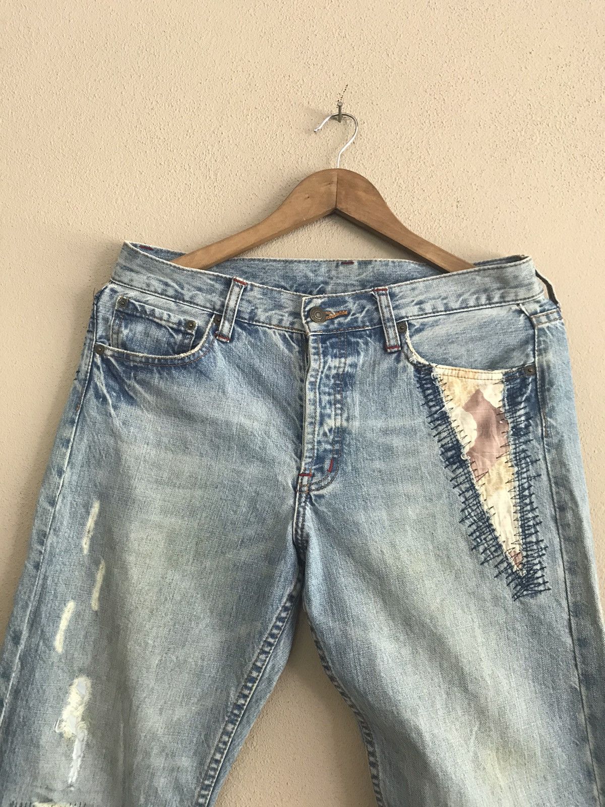 Japanese Brand Takeo Kikuchi jeans nice design Size US 34 / EU 50 - 3 Thumbnail