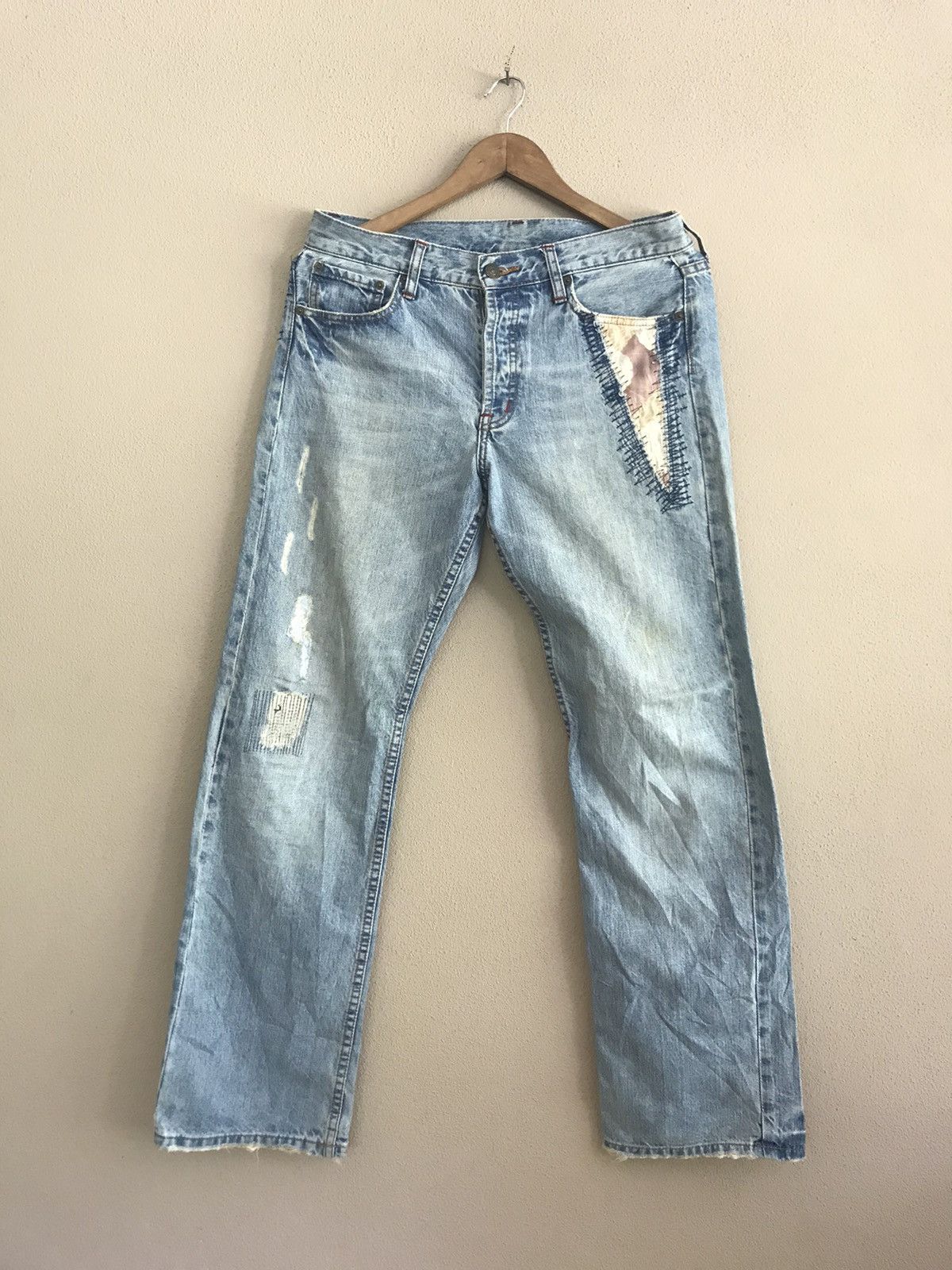 Japanese Brand Takeo Kikuchi jeans nice design Size US 34 / EU 50 - 1 Thumbnail