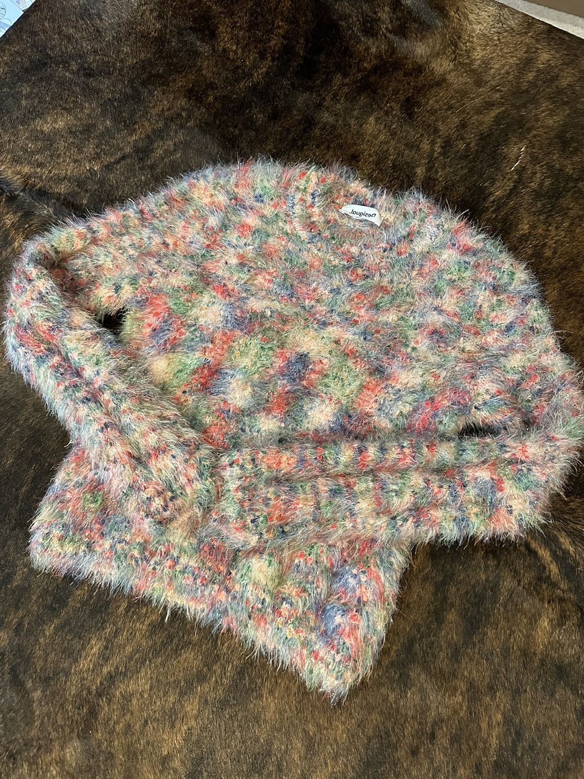 Desigual Disigual hairy rainbow sweater Size M / US 6-8 / IT 42-44 - 1 Thumbnail