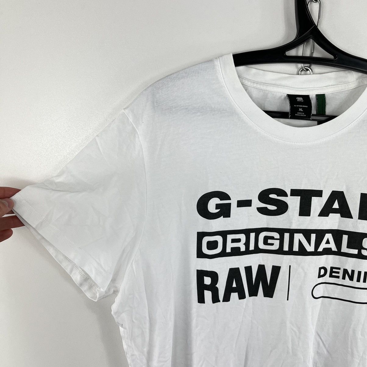 G-Star G-Star Raw T-Shirt White Big Centre Logo Size XL Size US XL / EU 56 / 4 - 2 Thumbnail