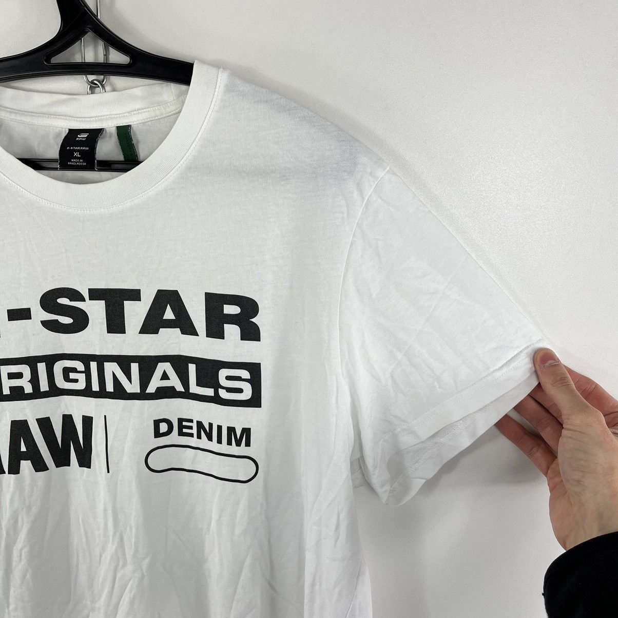 G-Star G-Star Raw T-Shirt White Big Centre Logo Size XL Size US XL / EU 56 / 4 - 3 Thumbnail