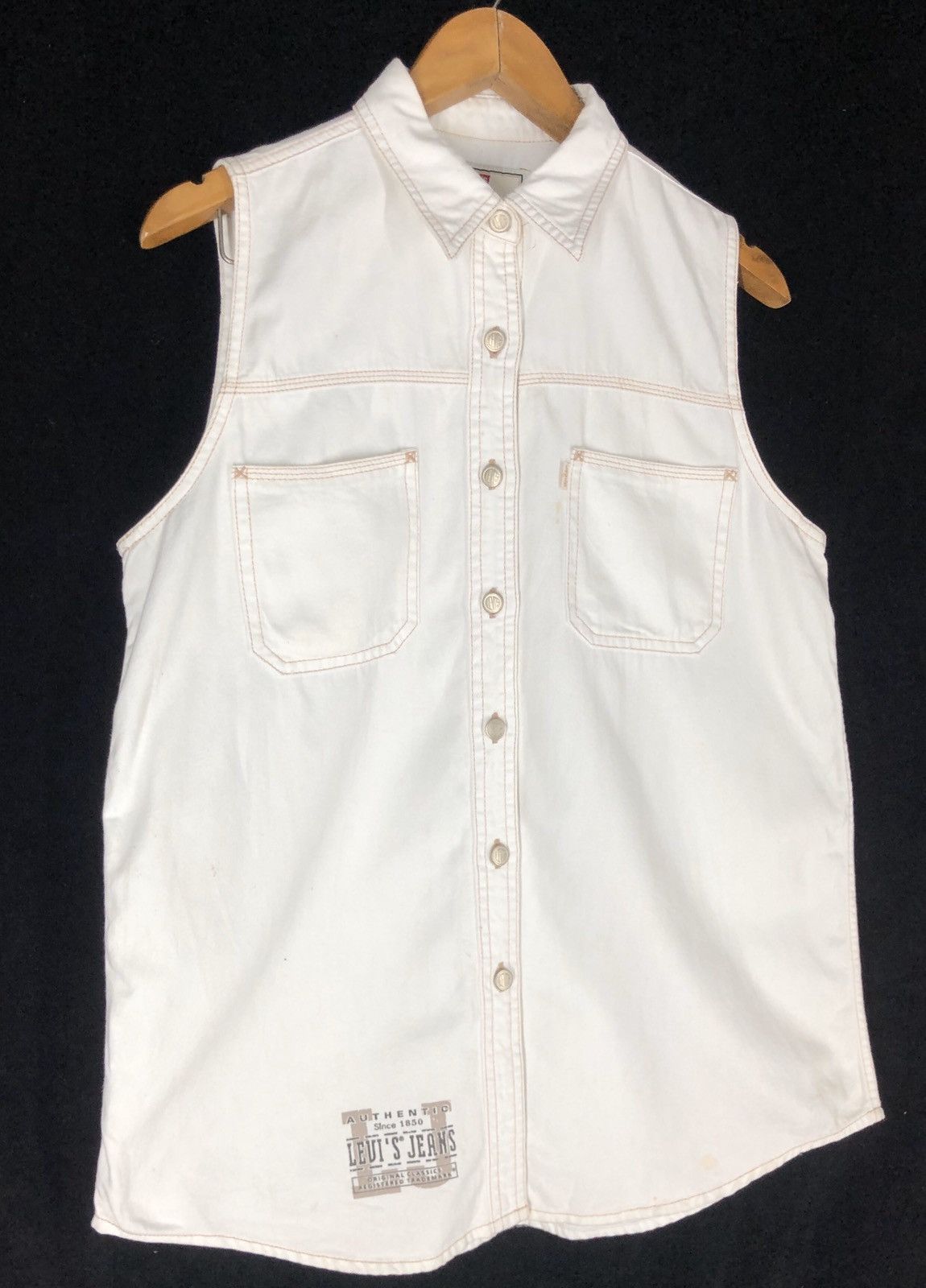 Levi's Vintage Clothing × Vintage Vintage Levis Denim Vest/ Jacket Size US M / EU 48-50 / 2 - 3 Thumbnail