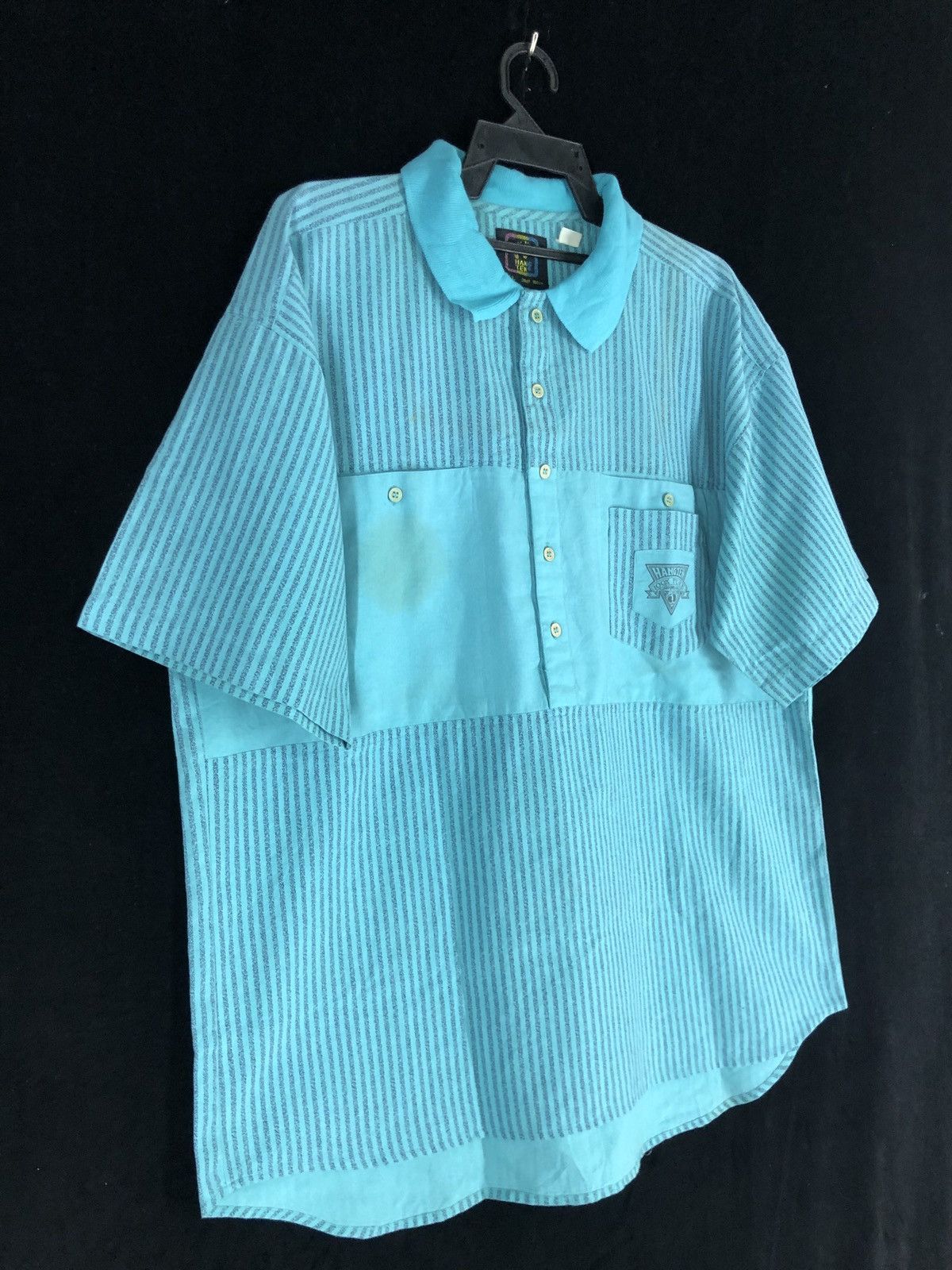 Hang Ten × Vintage Rare Hang Ten single pocket striped tshirt skate surf Size US L / EU 52-54 / 3 - 2 Thumbnail