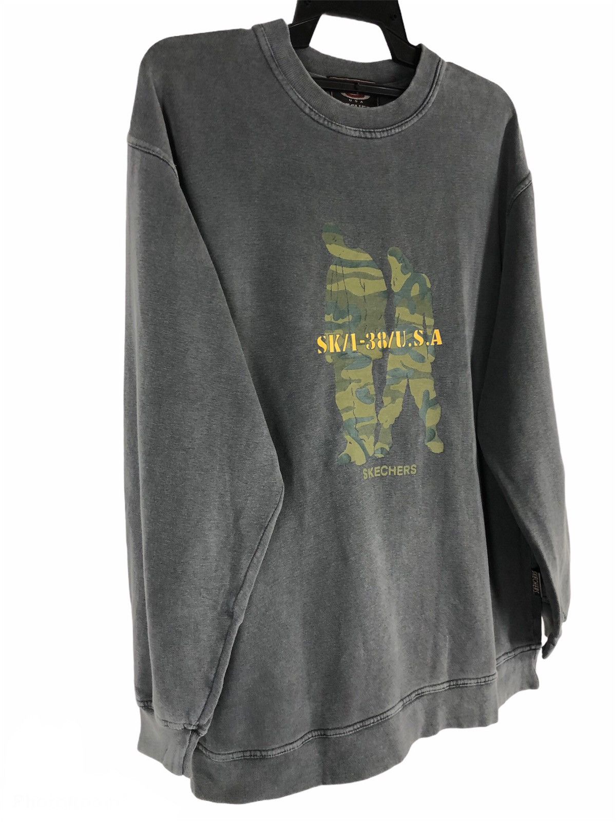 SKECHERS × Vintage Vintage 90s Sketchers USA Army Sweatshirt Crewneck cw21 Size US L / EU 52-54 / 3 - 3 Thumbnail