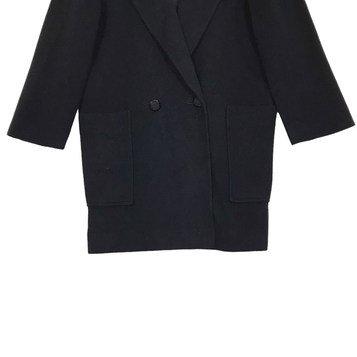 Yohji Yamamoto Vintage Yohji Yamamoto WXYZ Women Shawl Collar Wool Coat Size L / US 10 / IT 46 - 6 Thumbnail