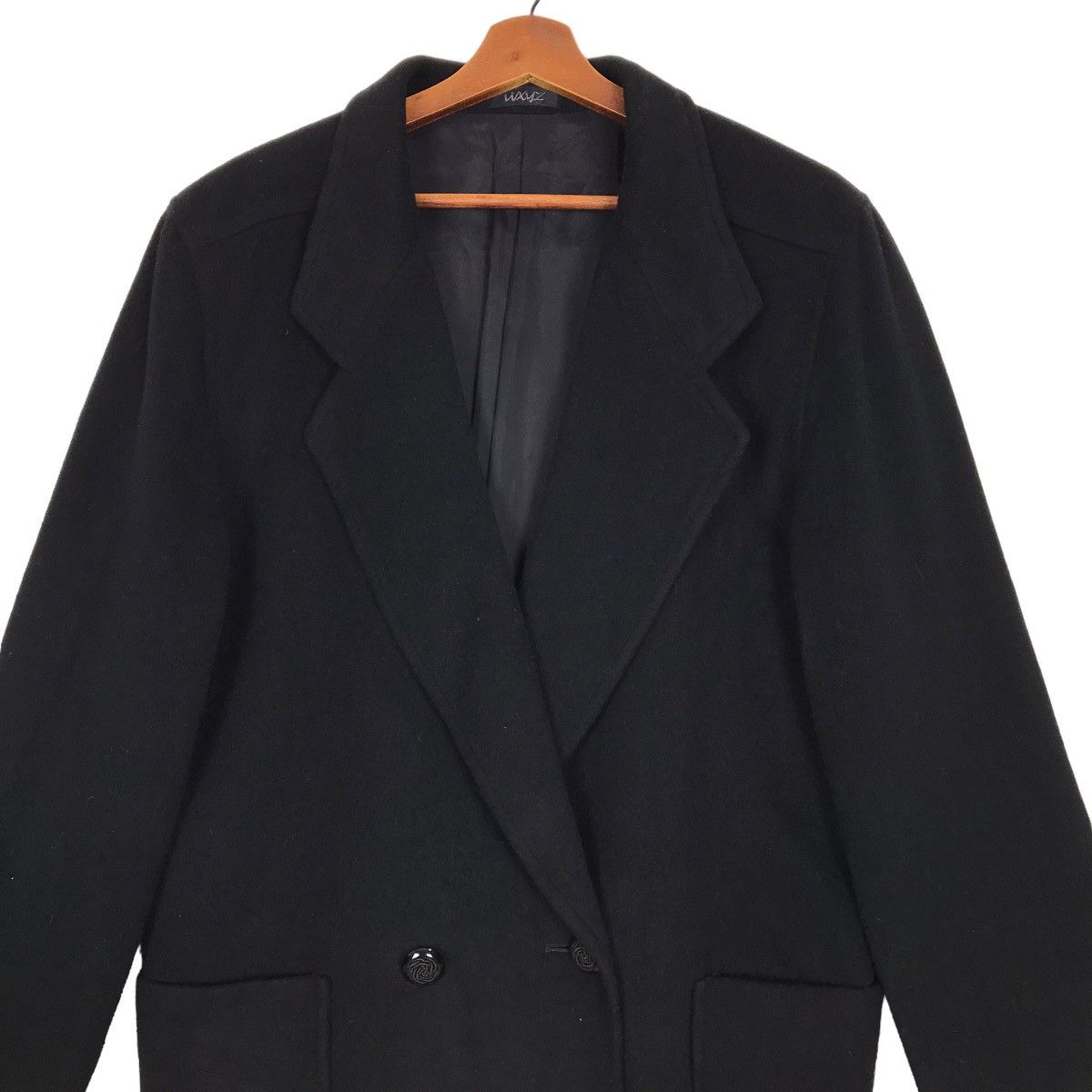 Yohji Yamamoto Vintage Yohji Yamamoto WXYZ Women Shawl Collar Wool Coat Size L / US 10 / IT 46 - 5 Thumbnail