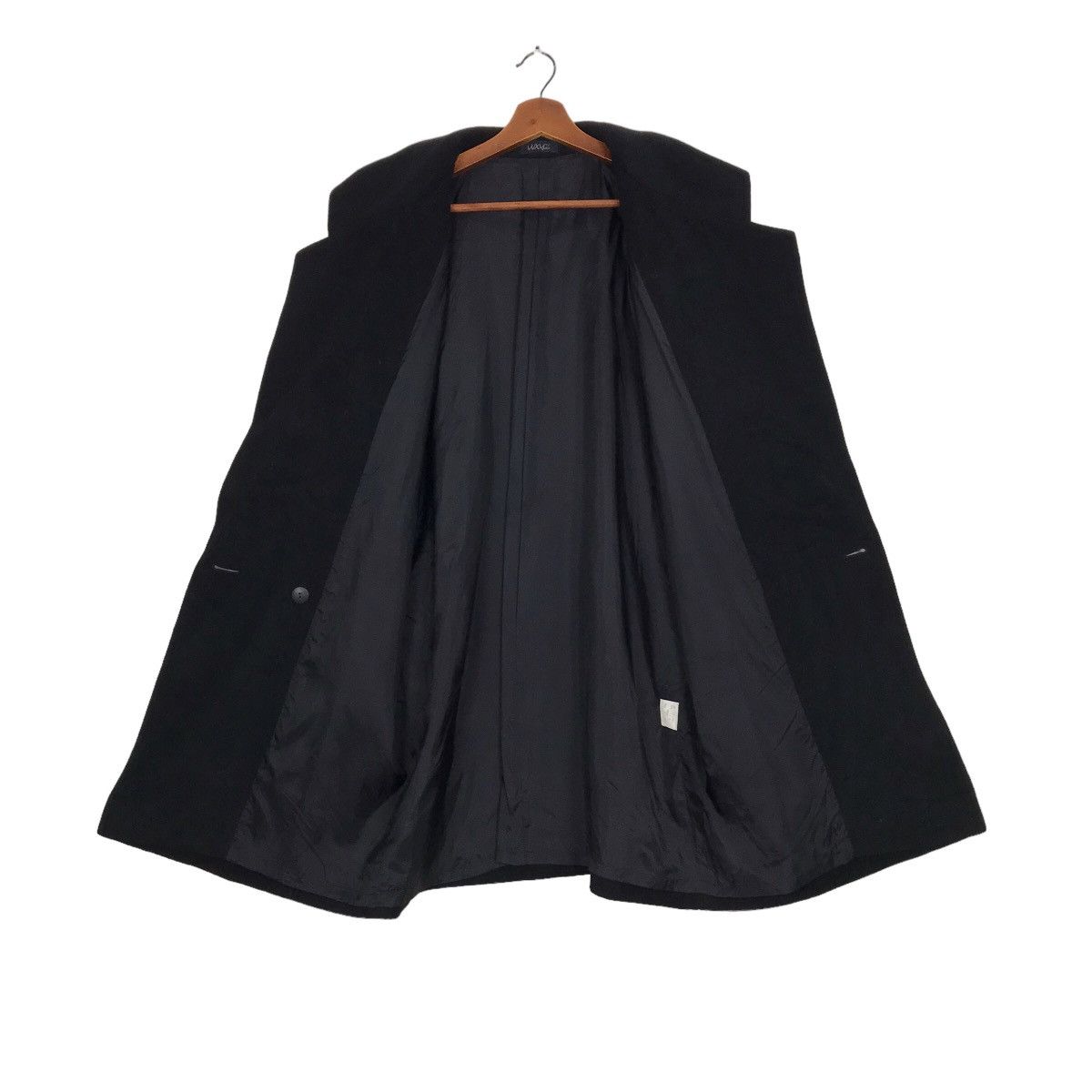 Yohji Yamamoto Vintage Yohji Yamamoto WXYZ Women Shawl Collar Wool Coat Size L / US 10 / IT 46 - 7 Thumbnail