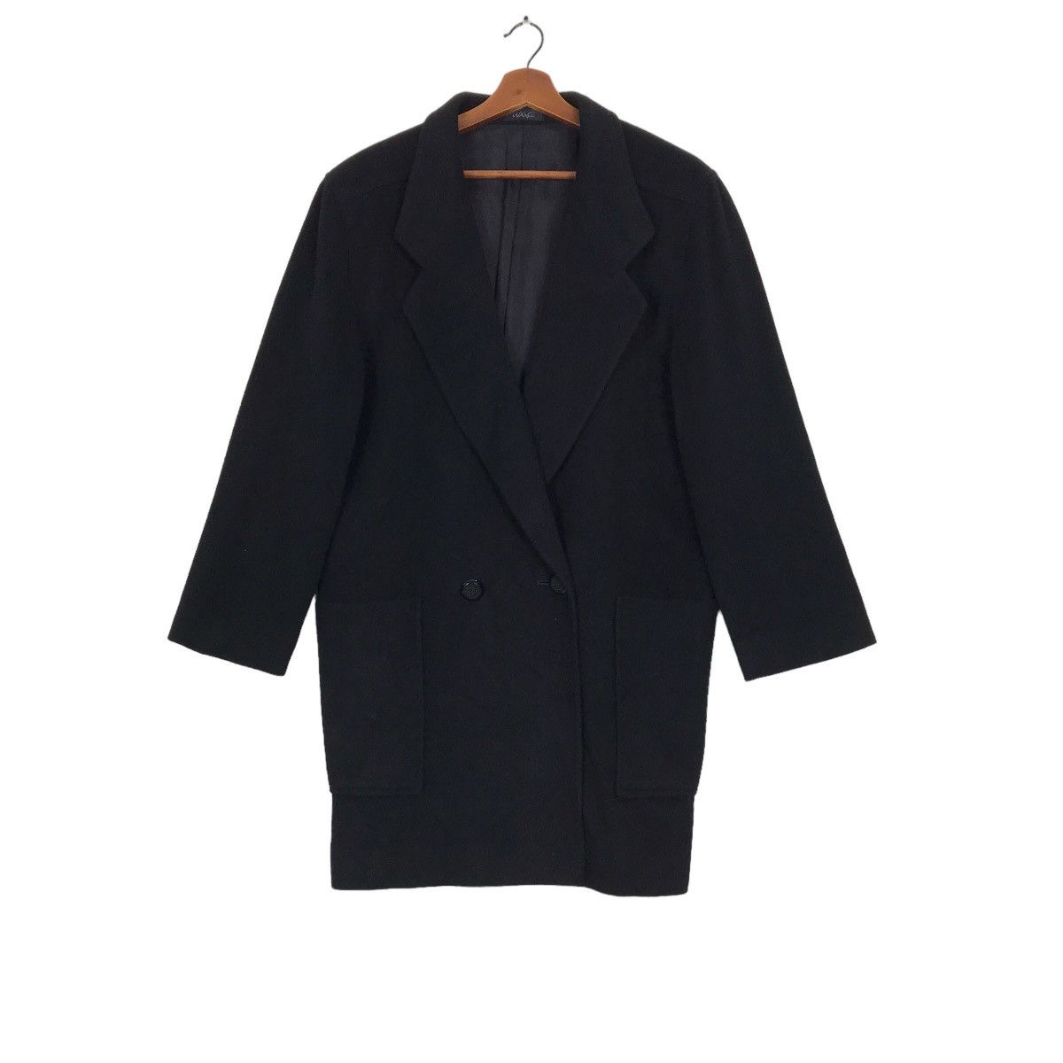 Yohji Yamamoto Vintage Yohji Yamamoto WXYZ Women Shawl Collar Wool Coat Size L / US 10 / IT 46 - 4 Thumbnail