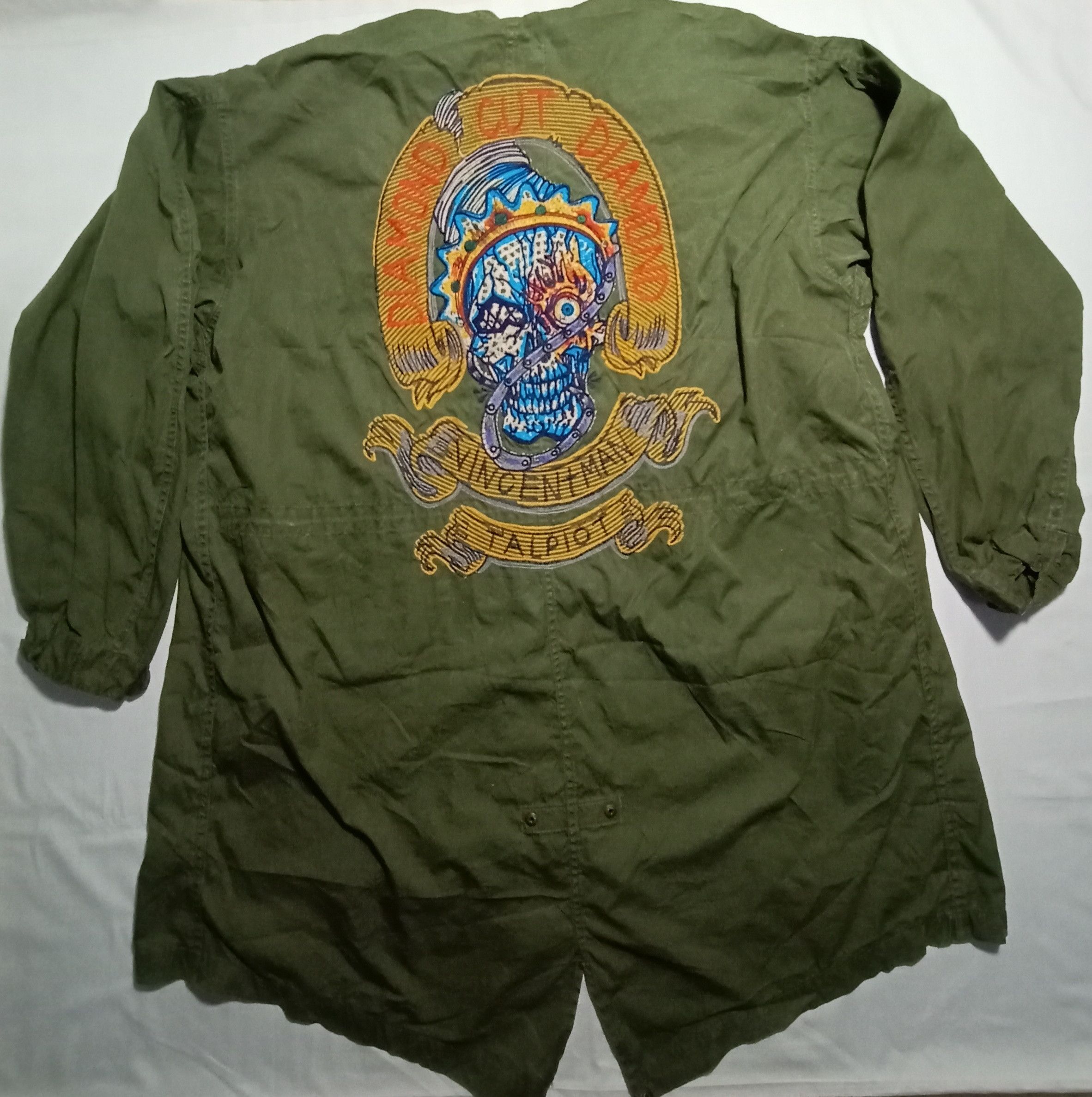Vintage Diamond Cut Diamond Vincent Man Talpiot Parka Jacket Army Size US XL / EU 56 / 4 - 1 Thumbnail