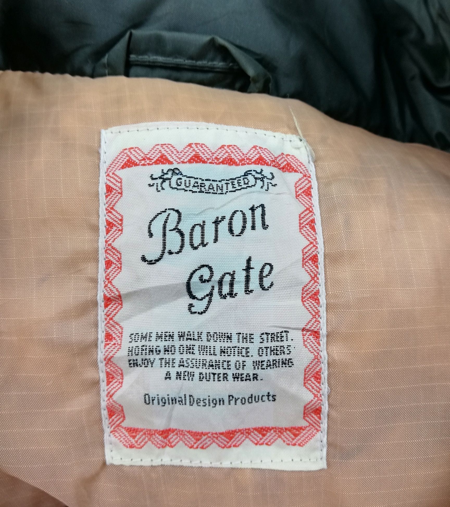 Vintage Vintage Flight Jacket/Bomber Baron Gate Walk Down Street Size US XL / EU 56 / 4 - 5 Thumbnail