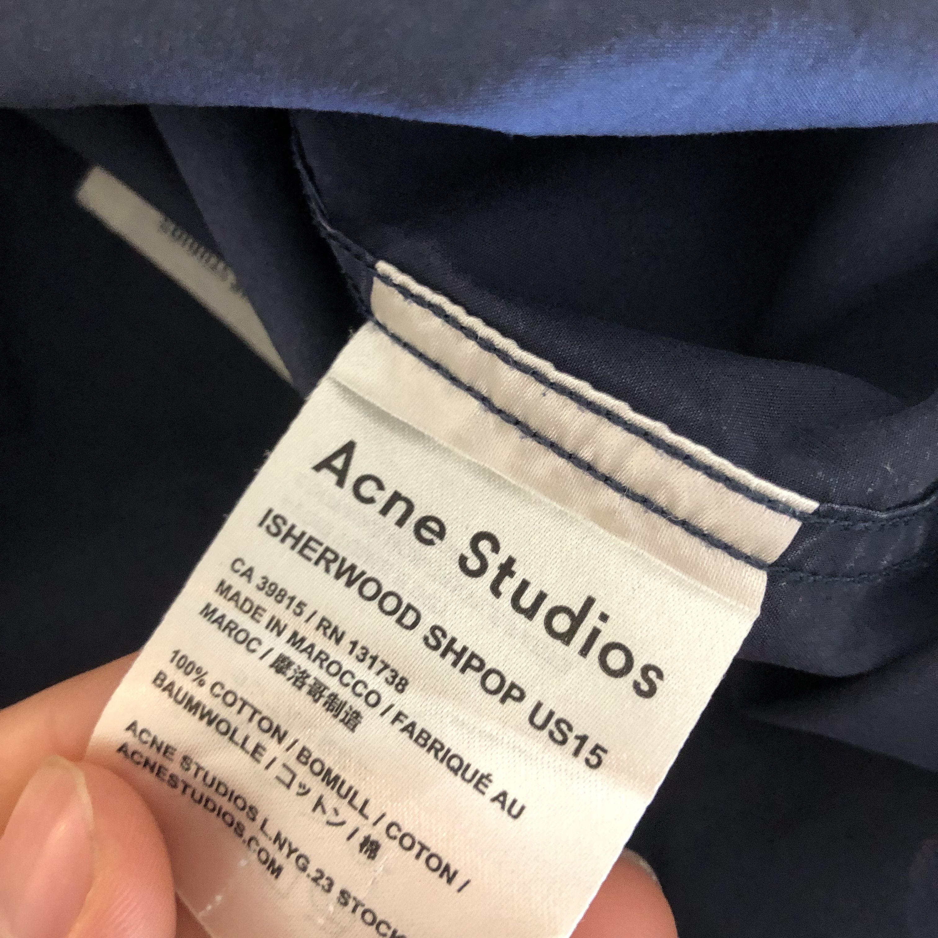 Acne Studios Acne Studios Short Sleeve Button Up Shirt Size US S / EU 44-46 / 1 - 7 Thumbnail