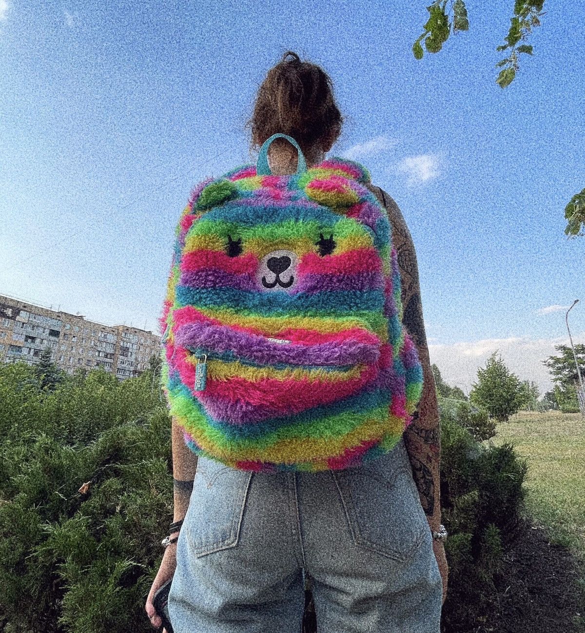 Vintage Vintage 90s Japanese Fuzzy Teddy Bear Plush Toy Keychain OS Size ONE SIZE - 9 Thumbnail