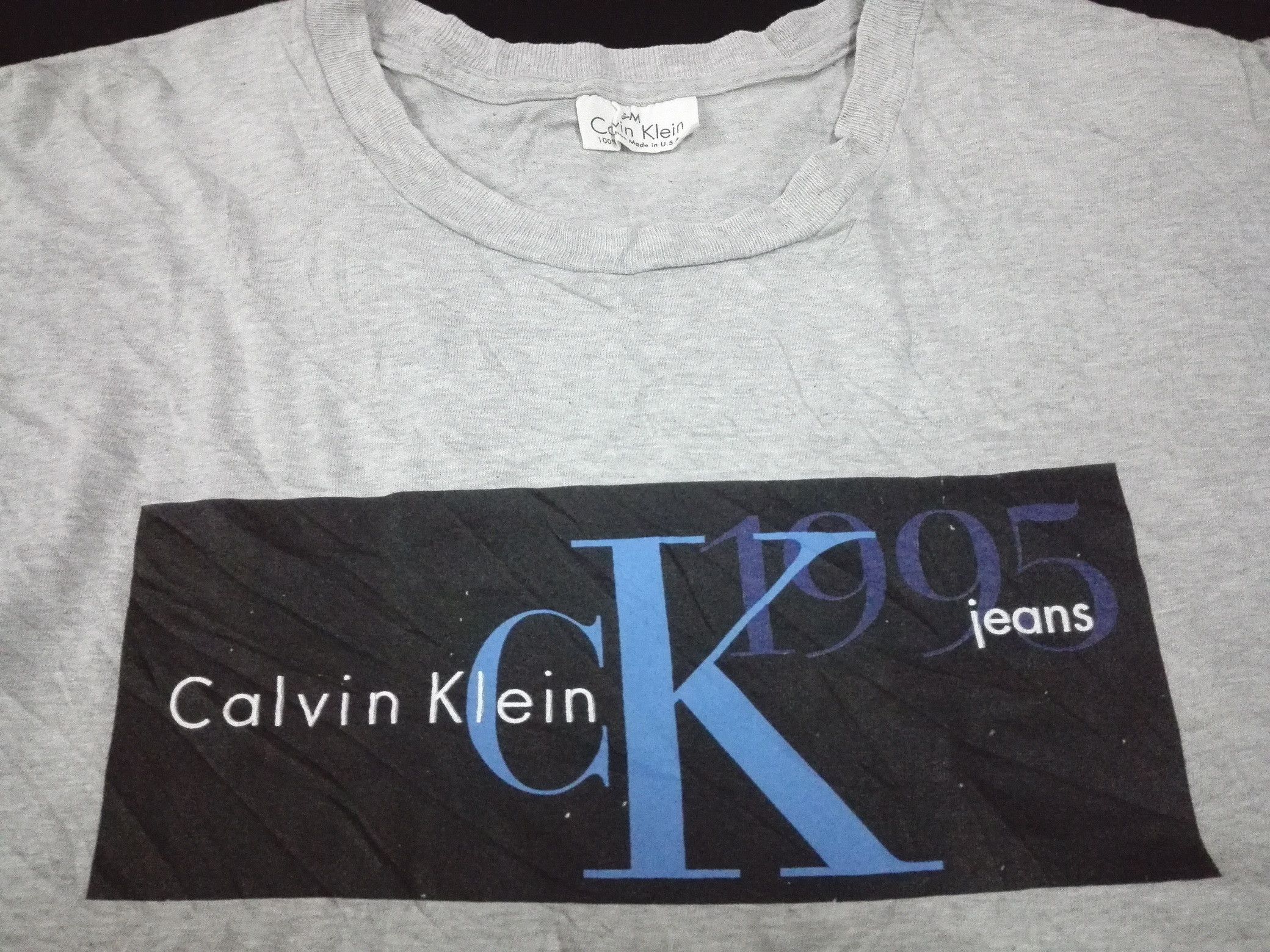 Calvin Klein VINTAGE 90s CK CALVIN KLEIN JEANS Tee Size US M / EU 48-50 / 2 - 2 Thumbnail