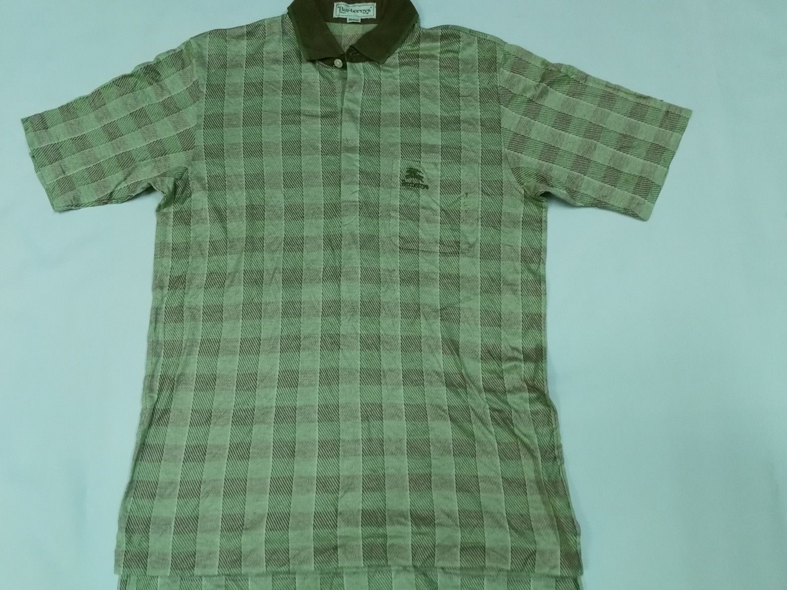 Burberry Vintage Burberry Burberrys Classic Casual Polo Checked Size US M / EU 48-50 / 2 - 1 Thumbnail