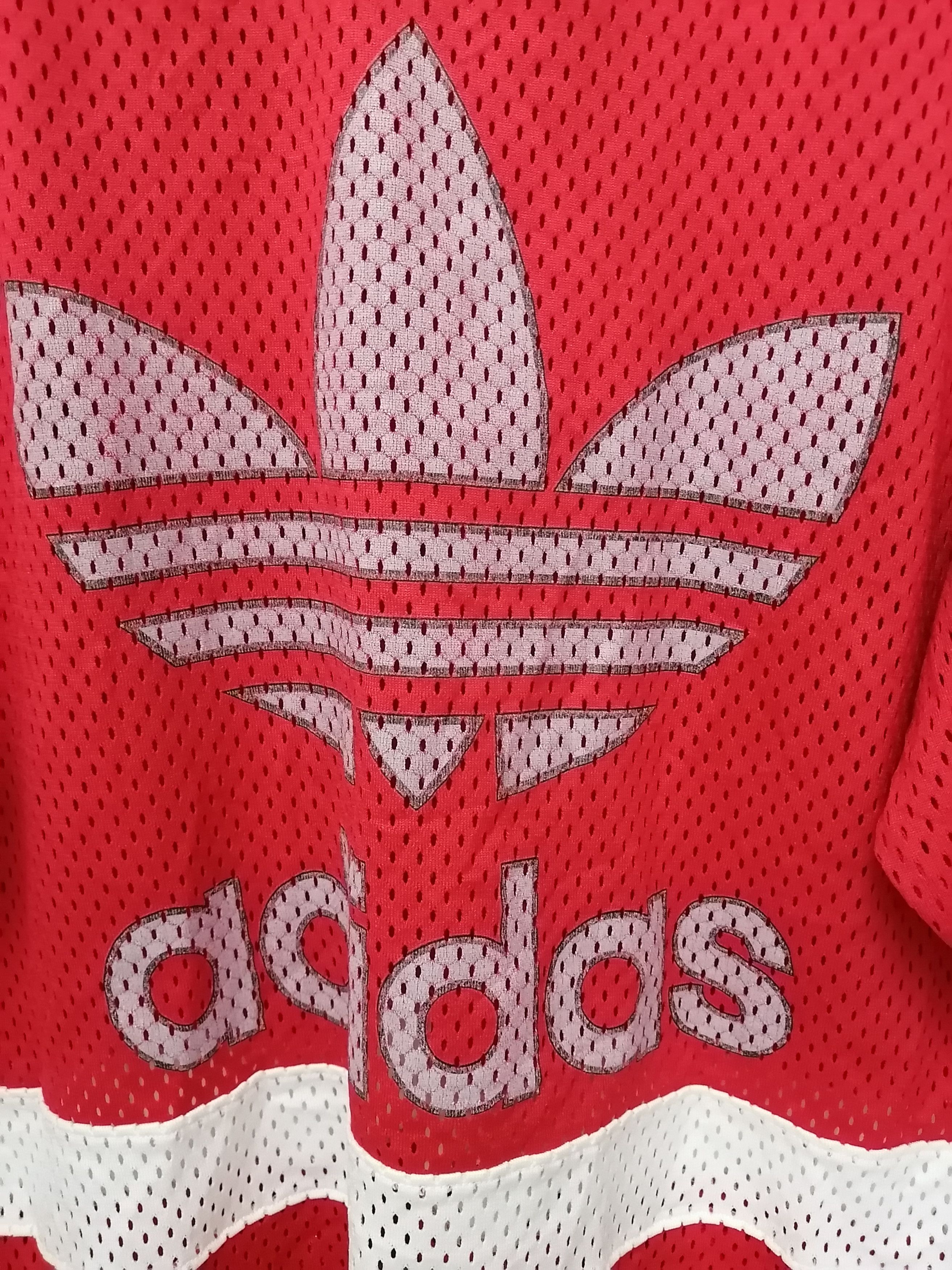 Adidas Vintage ADIDAS Trefoil Spell out Big Logo Jersey Size US L / EU 52-54 / 3 - 2 Thumbnail