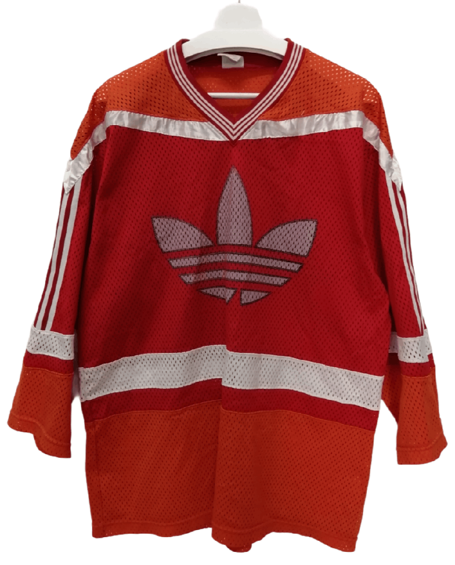 Adidas Vintage ADIDAS Trefoil Spell out Big Logo Jersey Size US L / EU 52-54 / 3 - 1 Thumbnail