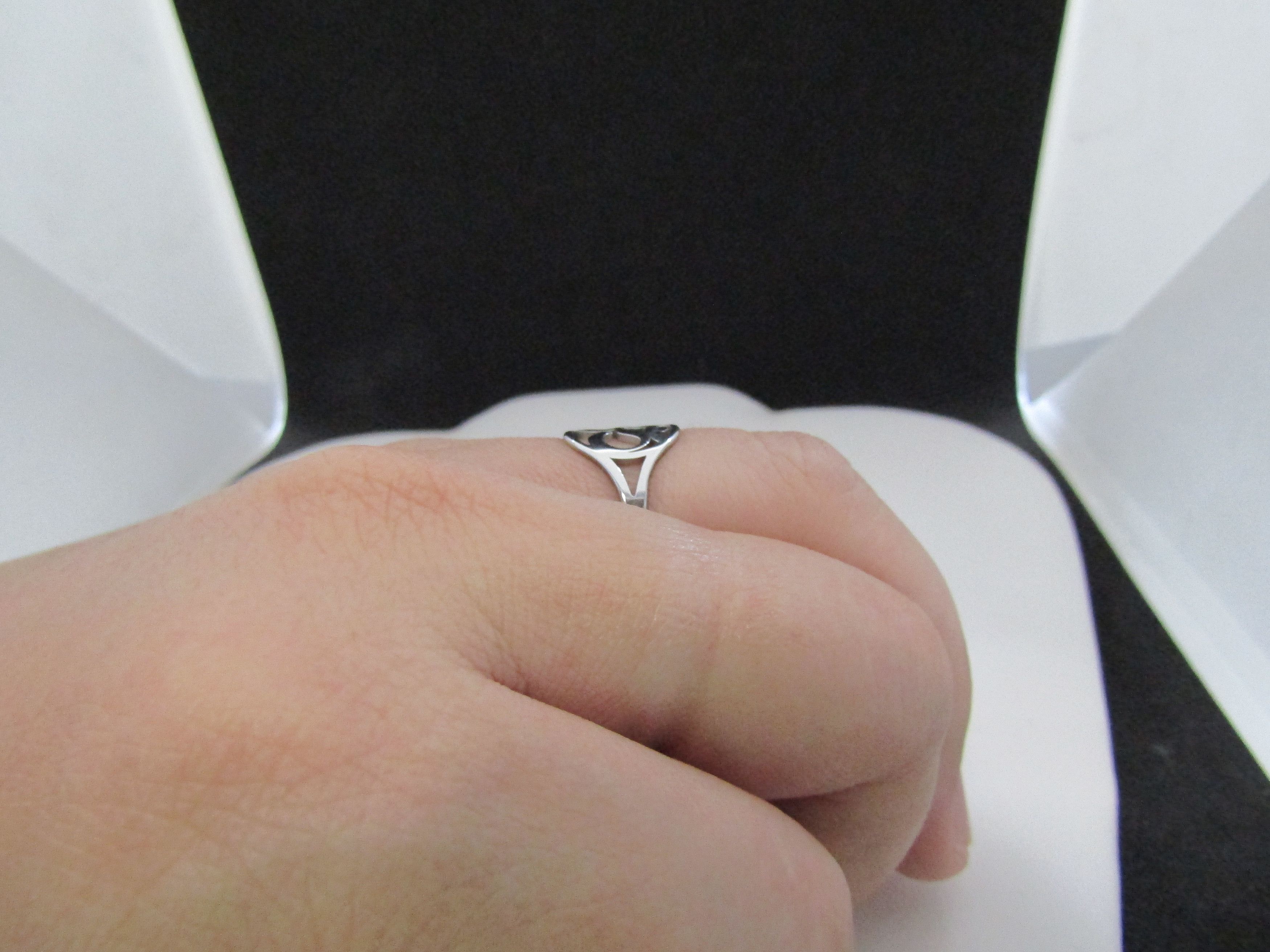 Jewelry Om Silver Stainless Steel Ring - size 8.75 Size ONE SIZE - 4 Thumbnail