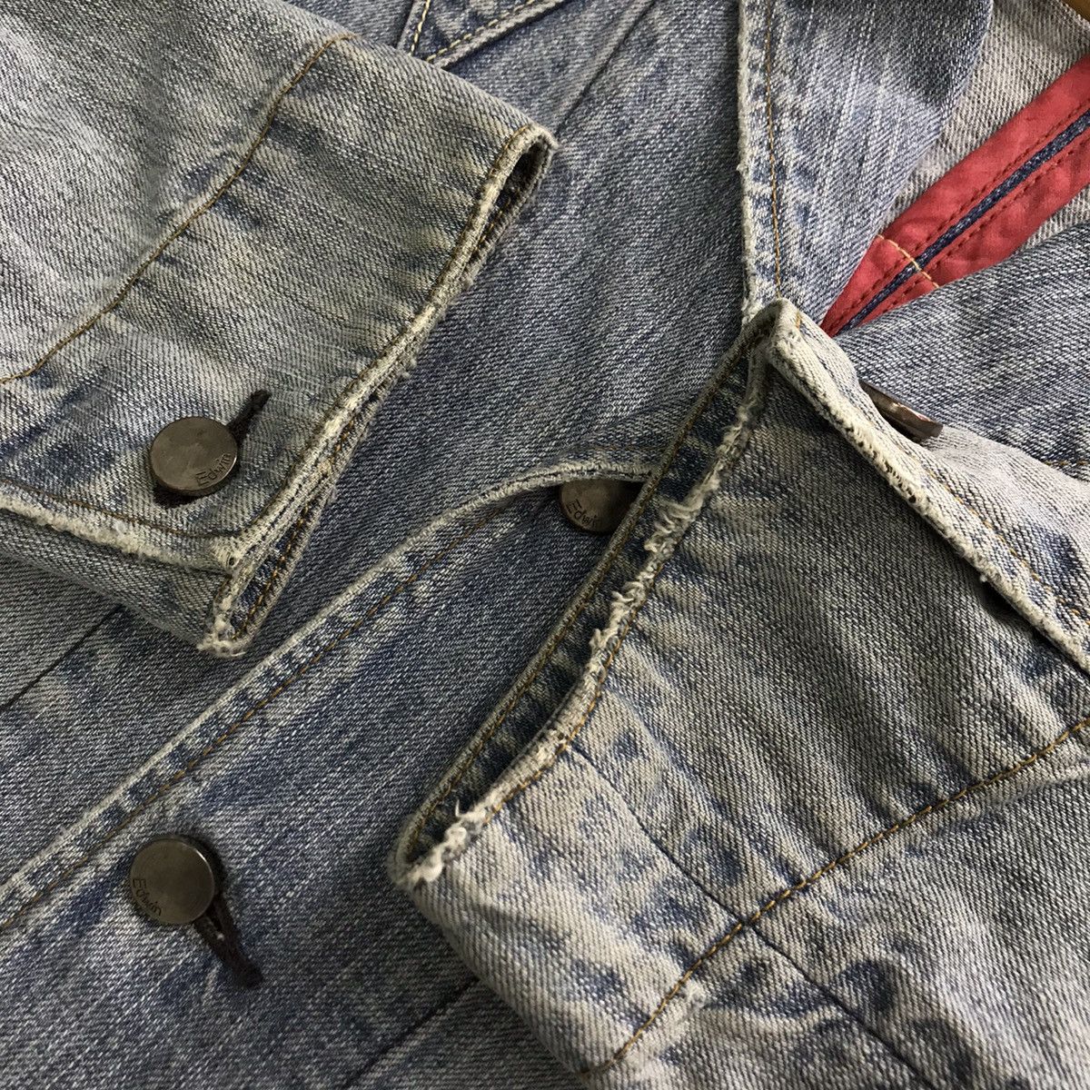Edwin DENIM🔥VINTAGE EDWIN FADED DENIM BUTTON JACKET Size US M / EU 48-50 / 2 - 8 Thumbnail