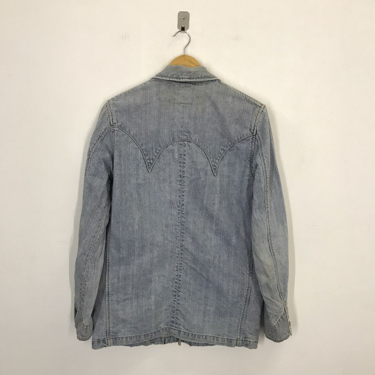 Edwin DENIM🔥VINTAGE EDWIN FADED DENIM BUTTON JACKET Size US M / EU 48-50 / 2 - 5 Thumbnail