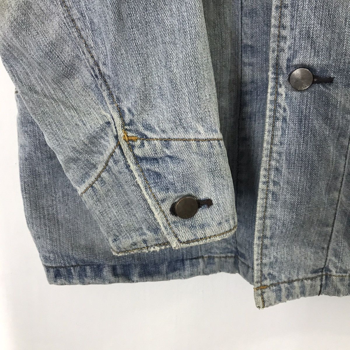 Edwin DENIM🔥VINTAGE EDWIN FADED DENIM BUTTON JACKET Size US M / EU 48-50 / 2 - 4 Thumbnail