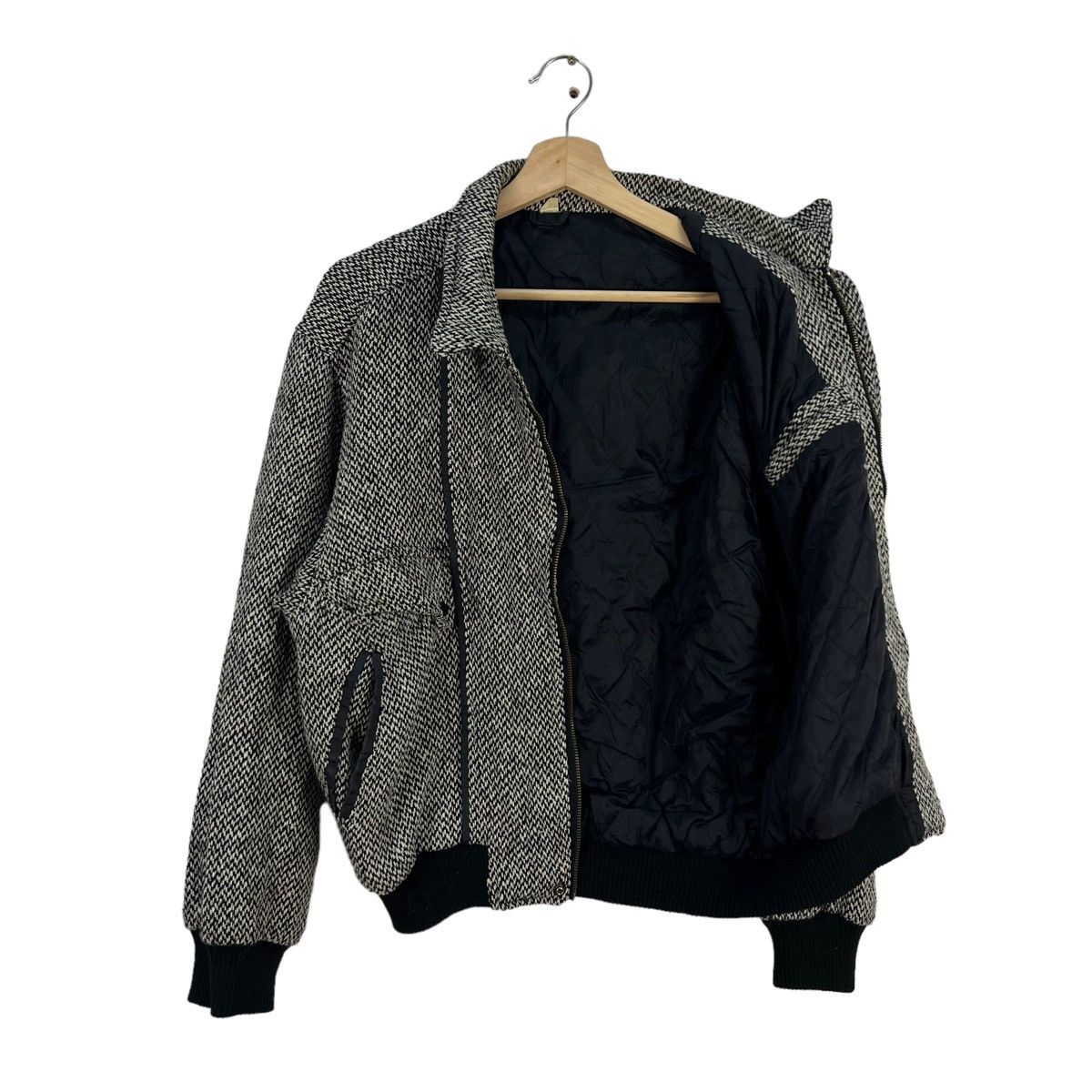 Japanese Brand VINTAGE BOMBER WOOL JACKET JAPAN HERRINGBONE SURVIVAL STYLE Size US M / EU 48-50 / 2 - 10 Thumbnail