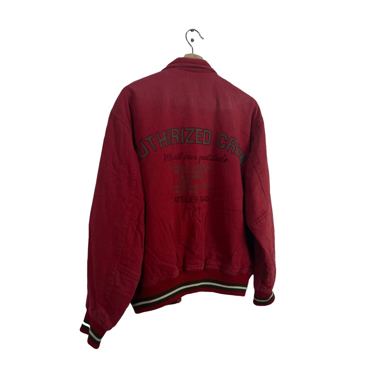 Japanese Brand VINTAGE REVERSIBLE BOMBER JACKET ATELIER SAB BIG LOGO Size US M / EU 48-50 / 2 - 6 Thumbnail