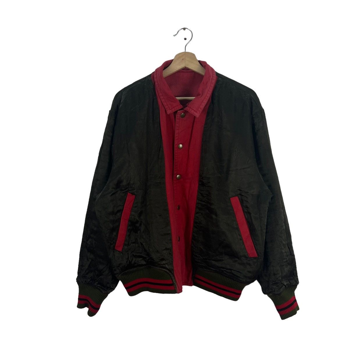 Japanese Brand VINTAGE REVERSIBLE BOMBER JACKET ATELIER SAB BIG LOGO Size US M / EU 48-50 / 2 - 9 Thumbnail