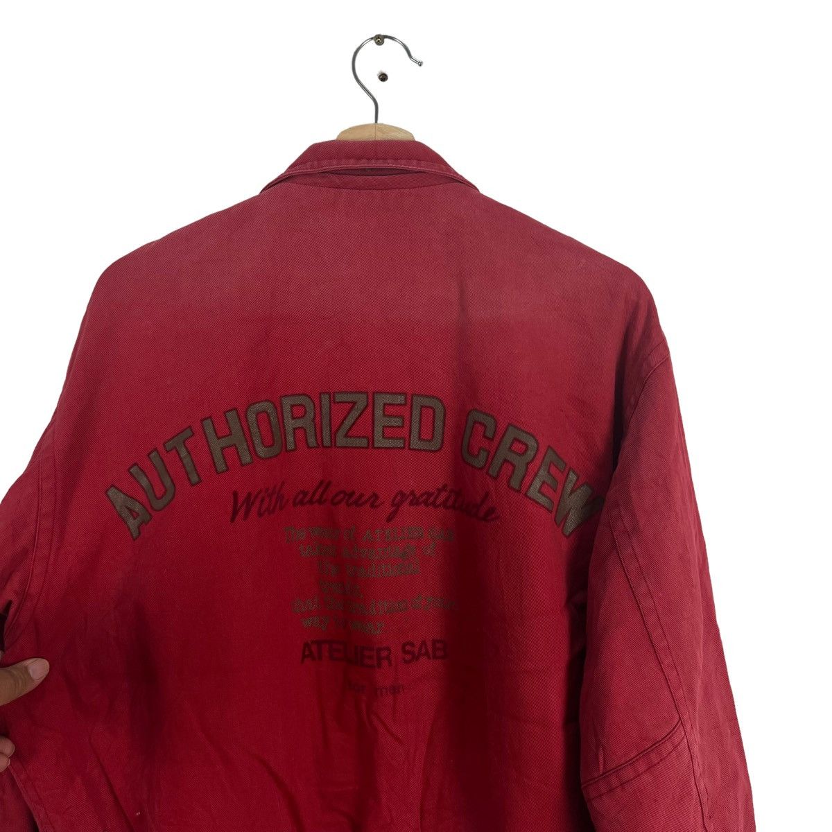 Japanese Brand VINTAGE REVERSIBLE BOMBER JACKET ATELIER SAB BIG LOGO Size US M / EU 48-50 / 2 - 7 Thumbnail
