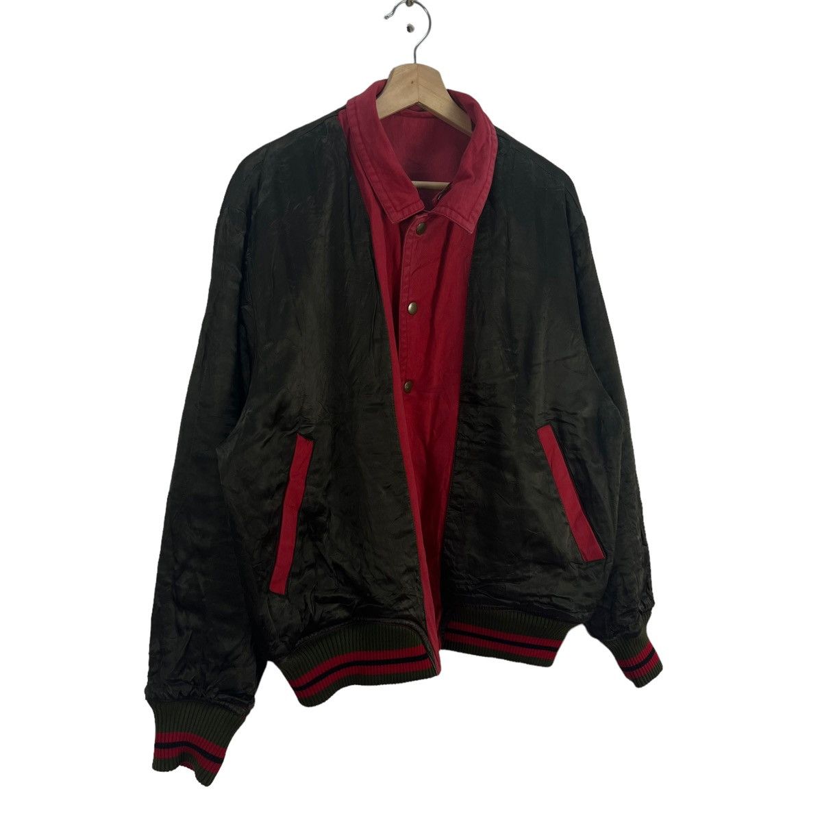 Japanese Brand VINTAGE REVERSIBLE BOMBER JACKET ATELIER SAB BIG LOGO Size US M / EU 48-50 / 2 - 10 Thumbnail