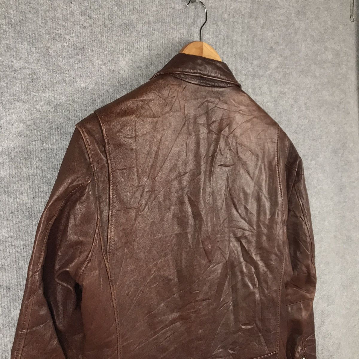 14th Addiction × United Arrows JAPAN STYLE UNITED ARROWS LEATHER DOUBLE COLLAR JACKET 97 Size US M / EU 48-50 / 2 - 5 Thumbnail