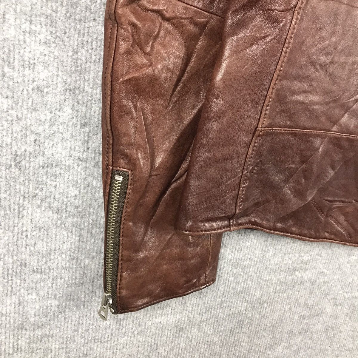 14th Addiction × United Arrows JAPAN STYLE UNITED ARROWS LEATHER DOUBLE COLLAR JACKET 97 Size US M / EU 48-50 / 2 - 6 Thumbnail
