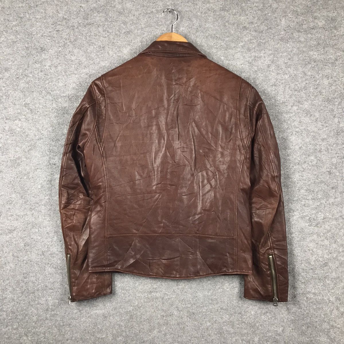 14th Addiction × United Arrows JAPAN STYLE UNITED ARROWS LEATHER DOUBLE COLLAR JACKET 97 Size US M / EU 48-50 / 2 - 4 Thumbnail