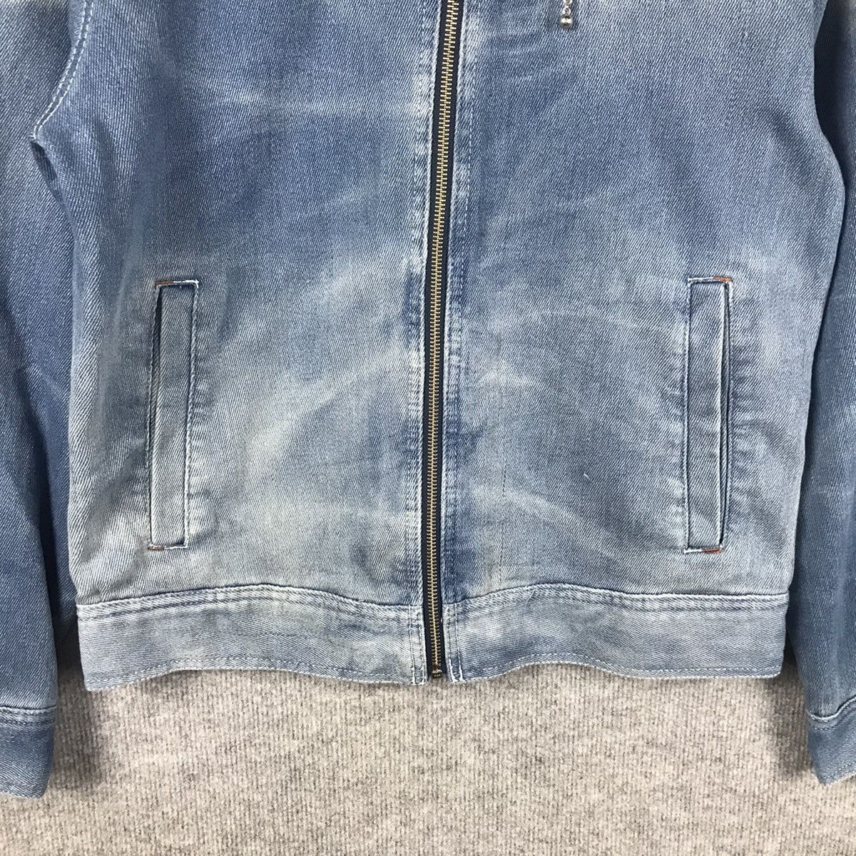 Other DENIM FADED STERNY BIKER BLUE DENIM JACKET Size US L / EU 52-54 / 3 - 3 Thumbnail