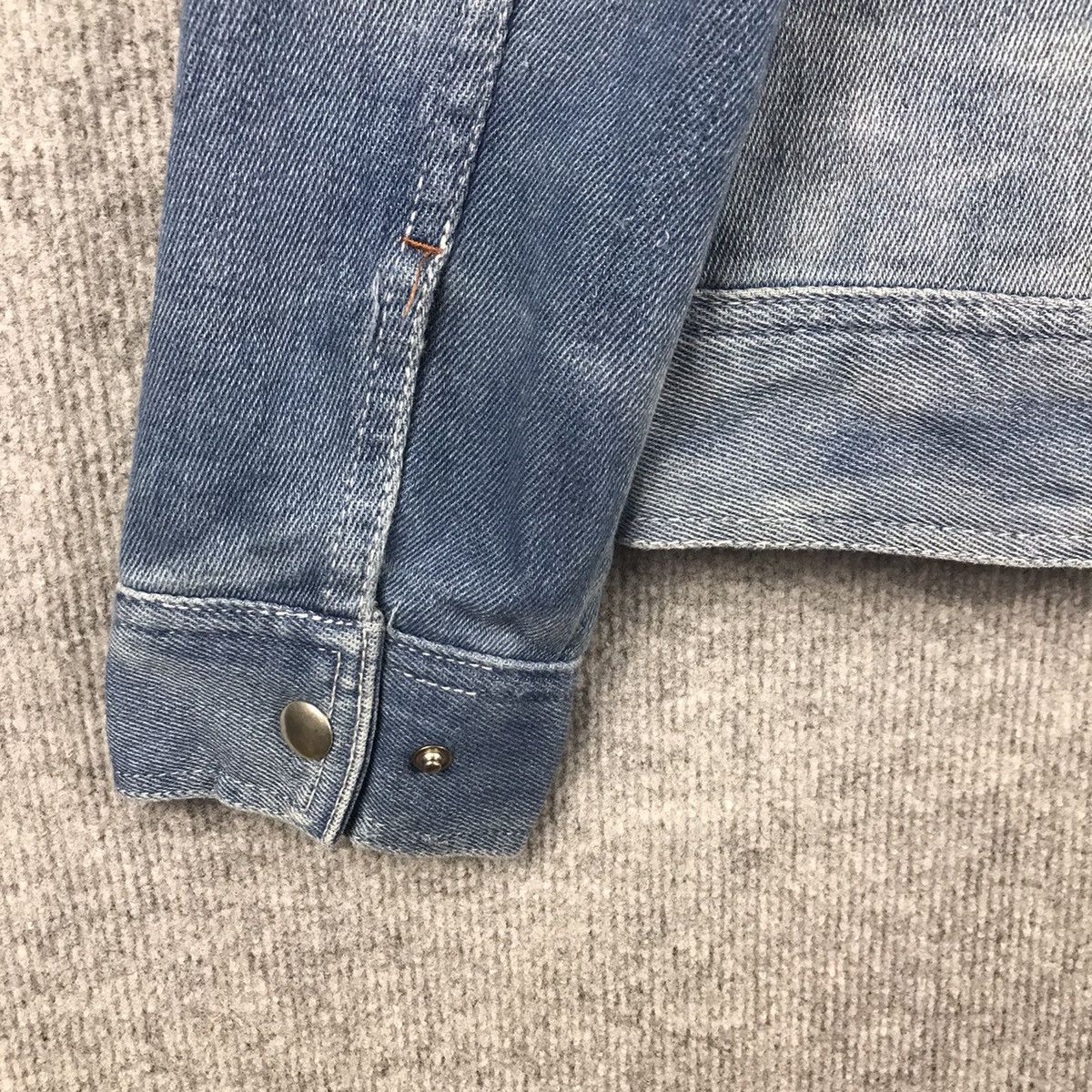 Other DENIM FADED STERNY BIKER BLUE DENIM JACKET Size US L / EU 52-54 / 3 - 8 Thumbnail
