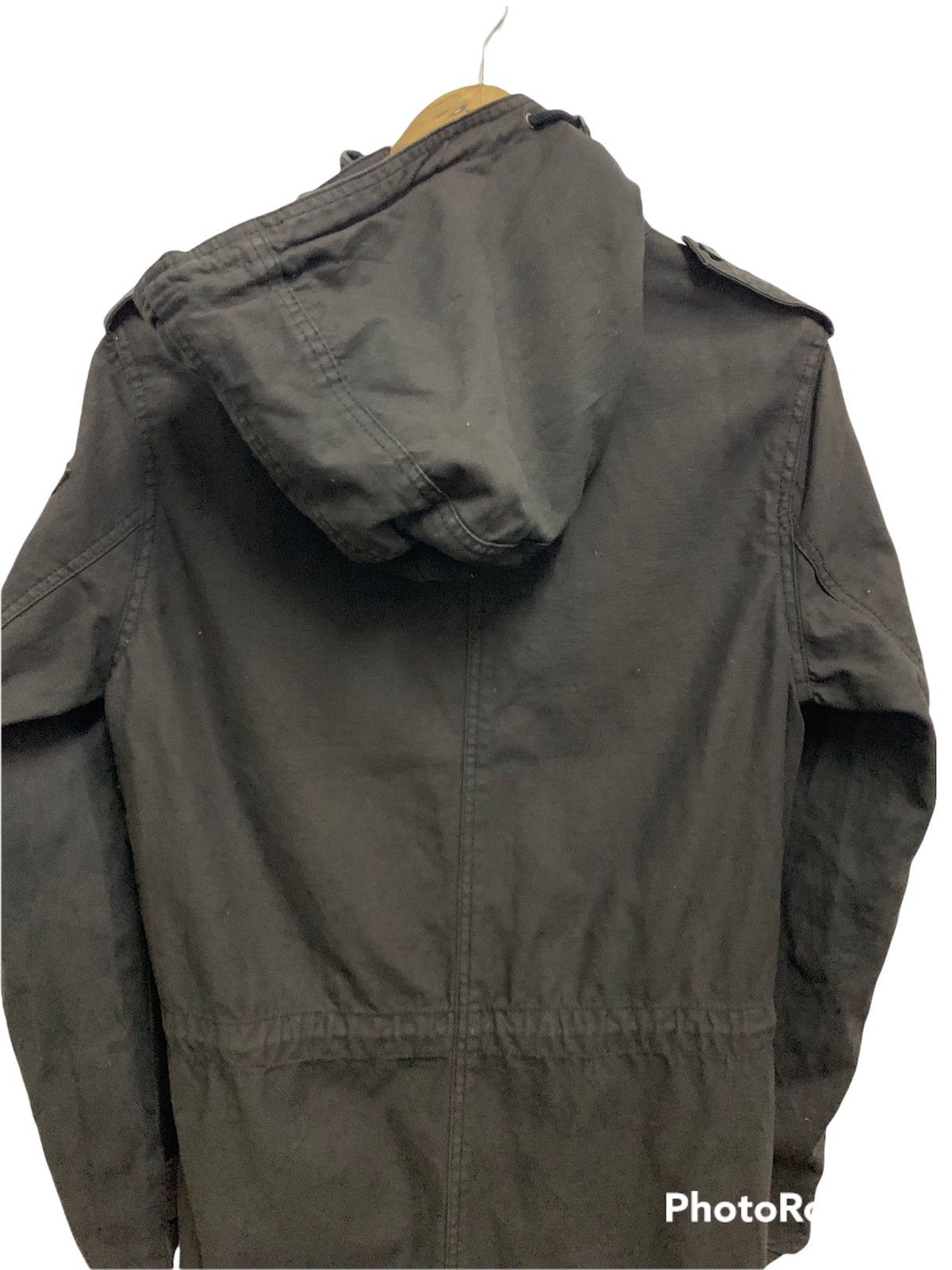 Parka London The Soloist “Anti War” Embroidered FishTail Black Wash Parka Size US M / EU 48-50 / 2 - 8 Thumbnail