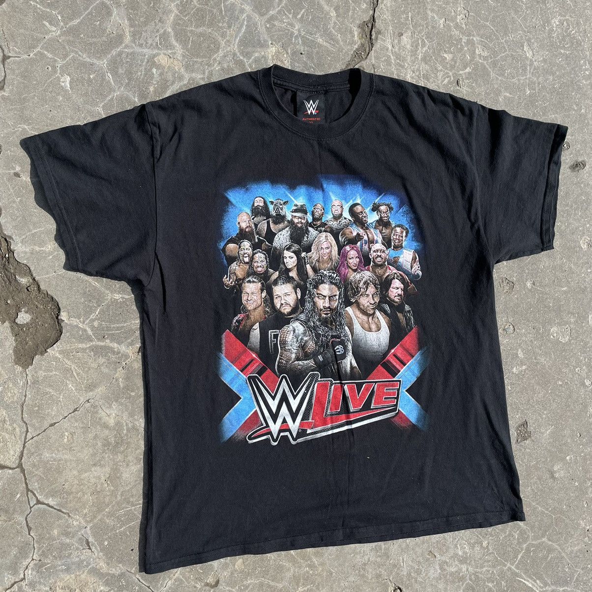 WWE Vintage WWE T-shirts We-Live 00s Big Logo Y2K Streetwear Size US XL / EU 56 / 4 - 3 Thumbnail