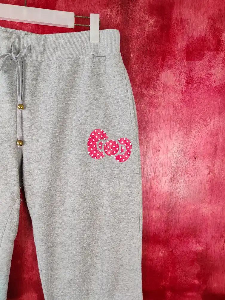 Anime × Japanese Brand Hello Kitty Gray vintage Sweatpants #S565 Size 34" / US 12 / IT 48 - 9 Thumbnail