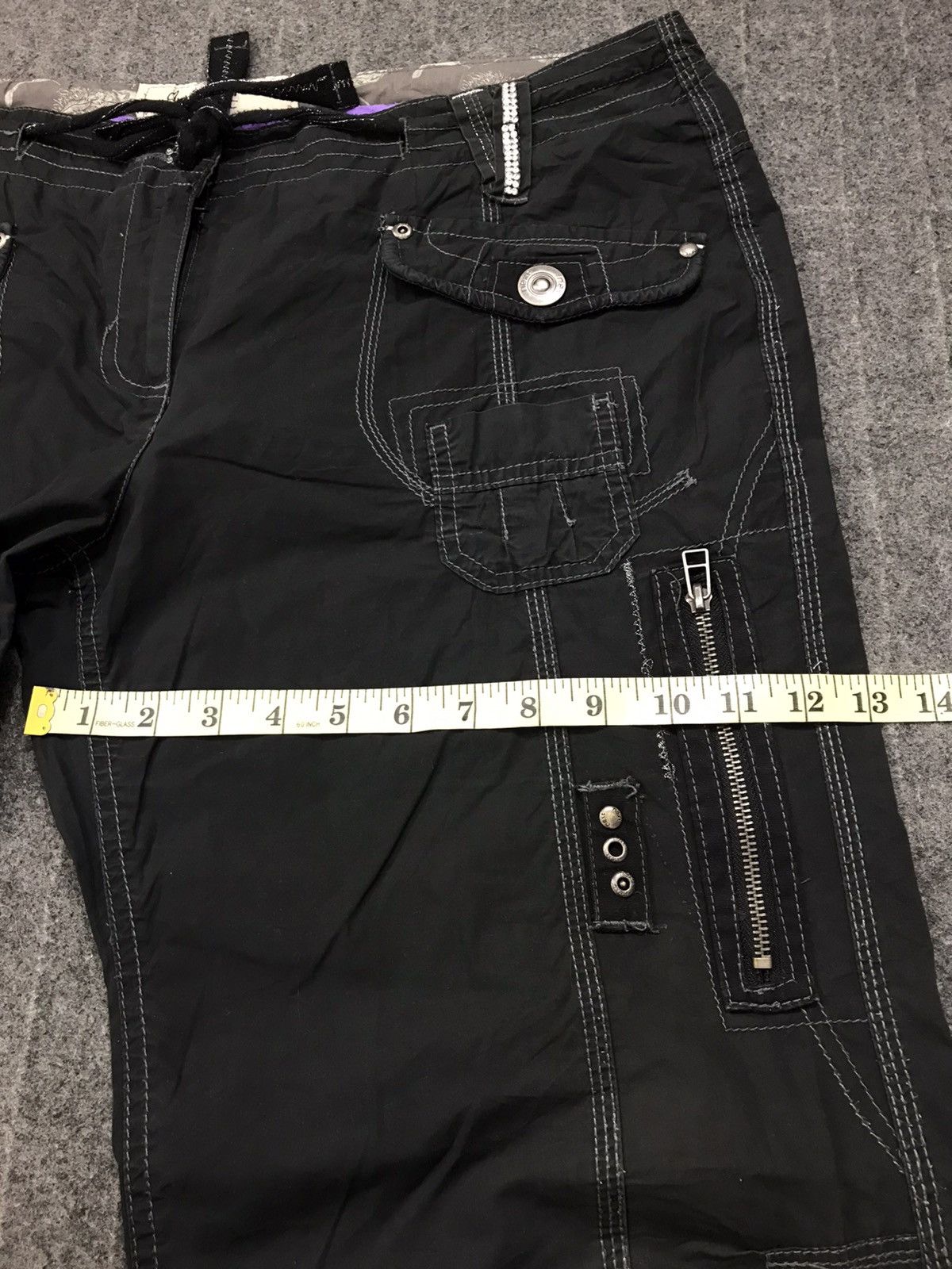 Japanese Brand × Vintage Vintage Next Japanese Brand Black Cargo Pant Multi Pocket Size US 37 - 9 Thumbnail