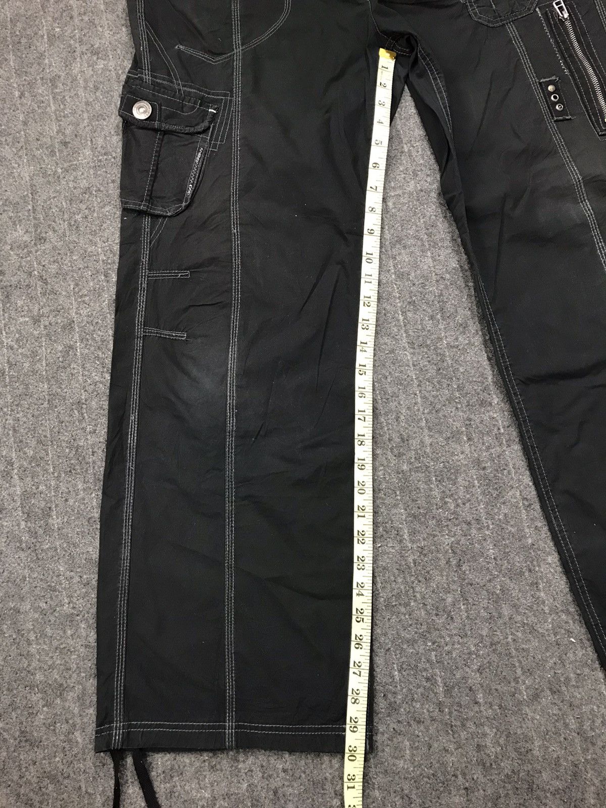 Japanese Brand × Vintage Vintage Next Japanese Brand Black Cargo Pant Multi Pocket Size US 37 - 11 Thumbnail