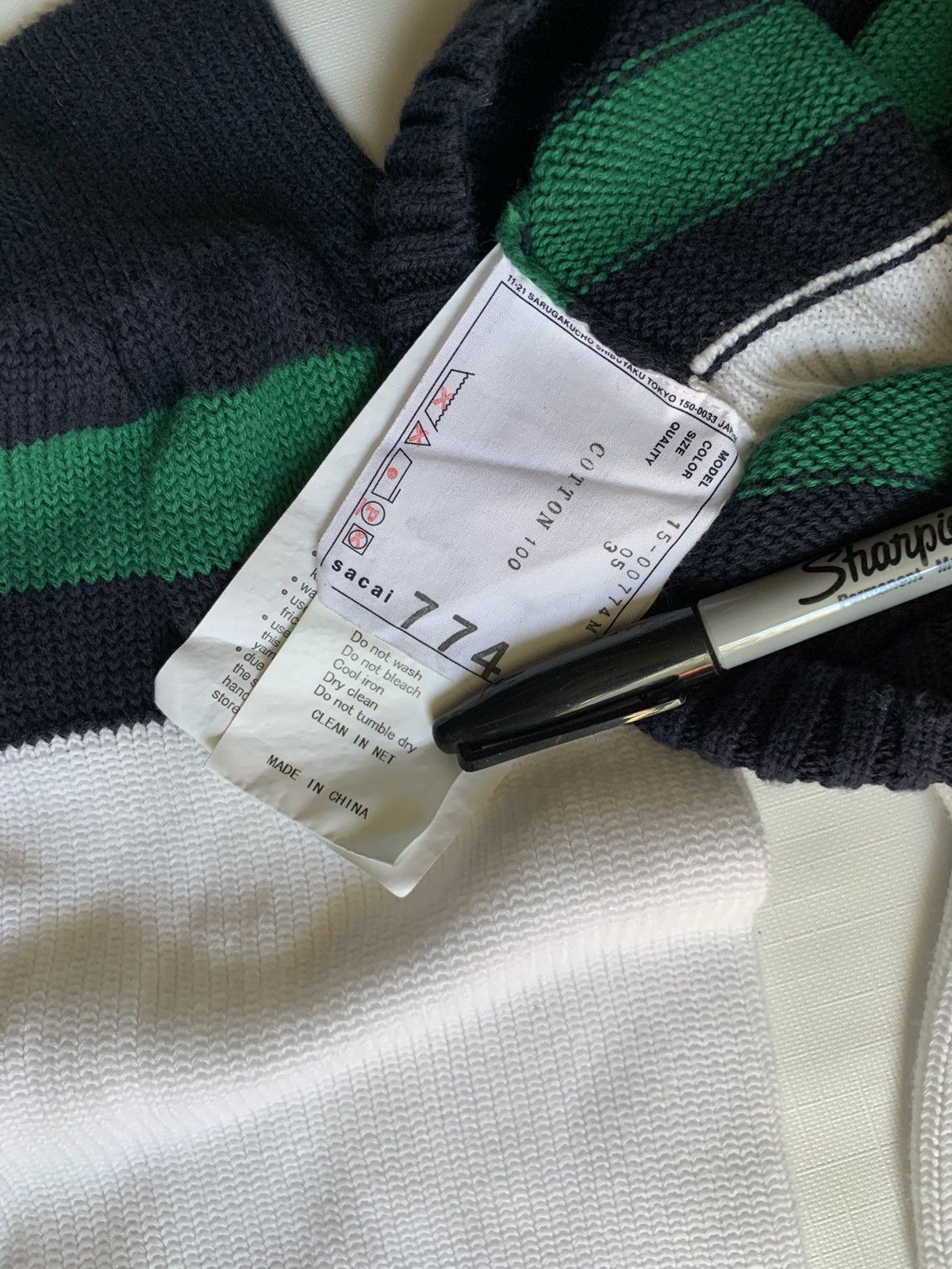 Sacai Stripe Cardigan Size US L / EU 52-54 / 3 - 6 Thumbnail