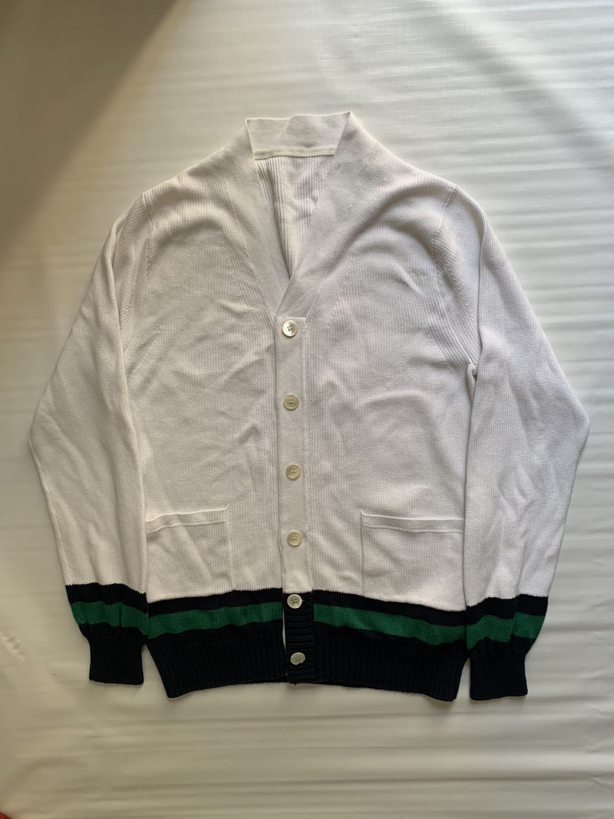 Sacai Stripe Cardigan Size US L / EU 52-54 / 3 - 2 Thumbnail